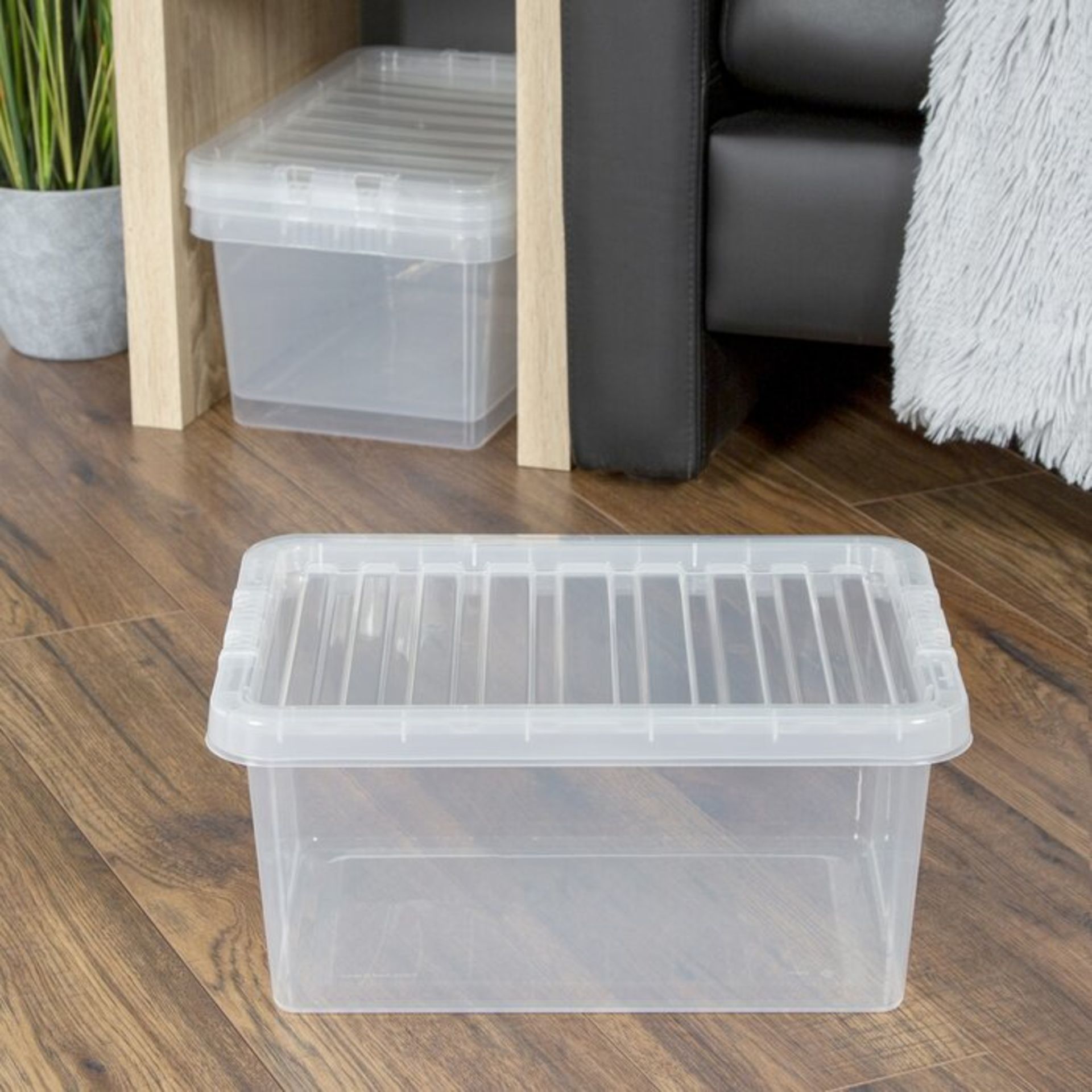 Crystal 11 L Plastic Storage Box (Set of 3) - RRP £15.99 - Image 2 of 2