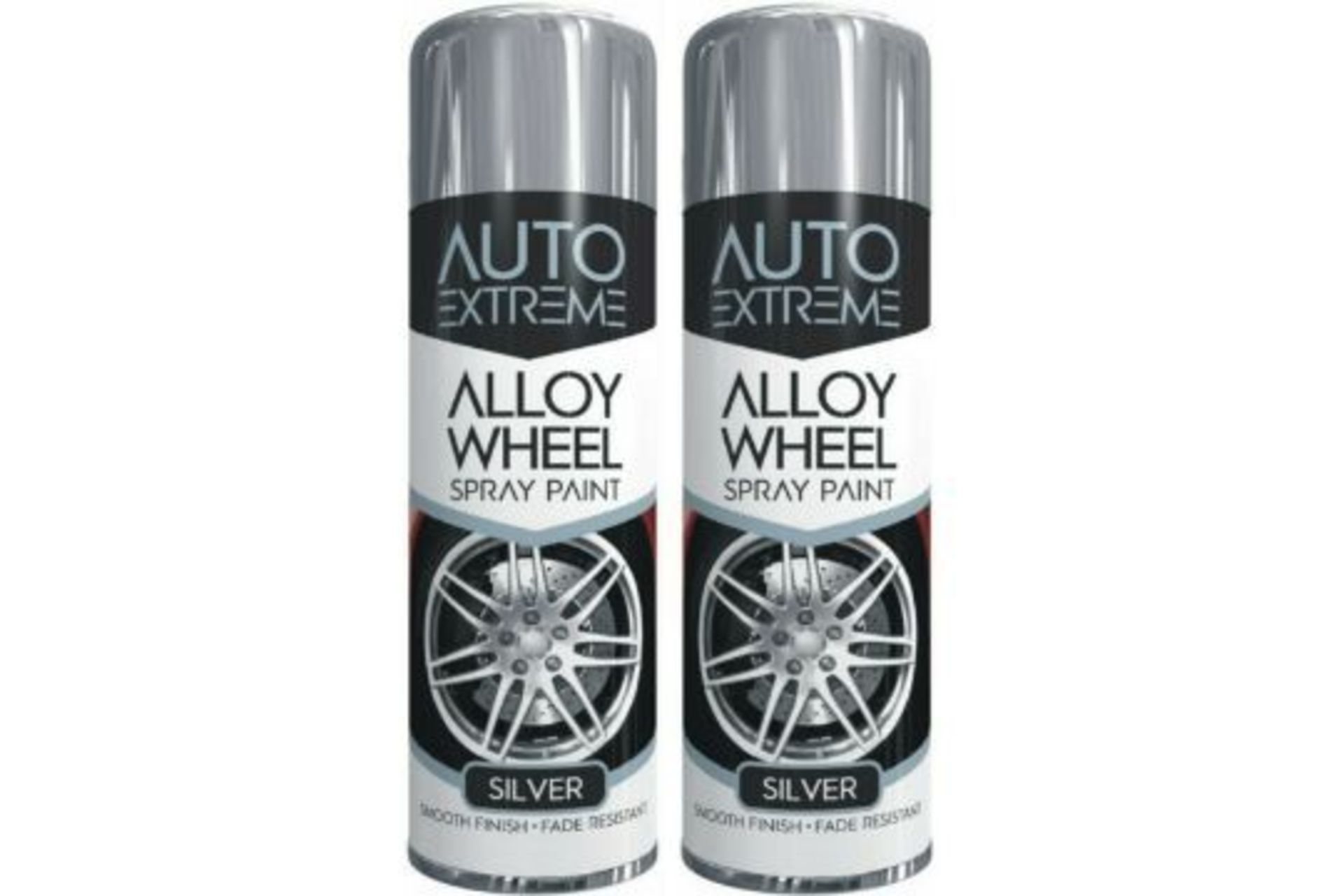 x2 Alloy Paint Spray Silver Wheel Restorer Car Auto Paint Can