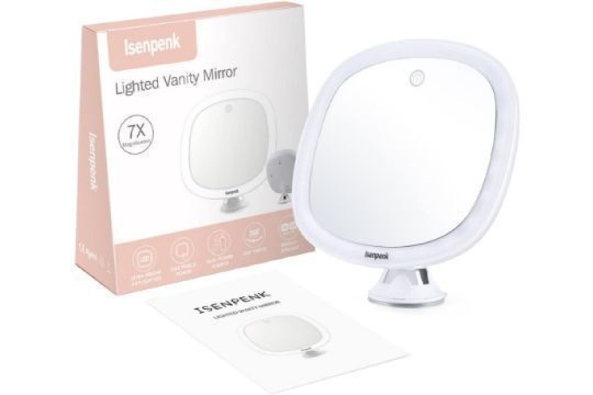 New Isenpenk Lighted 24 LED Vanity Mirror