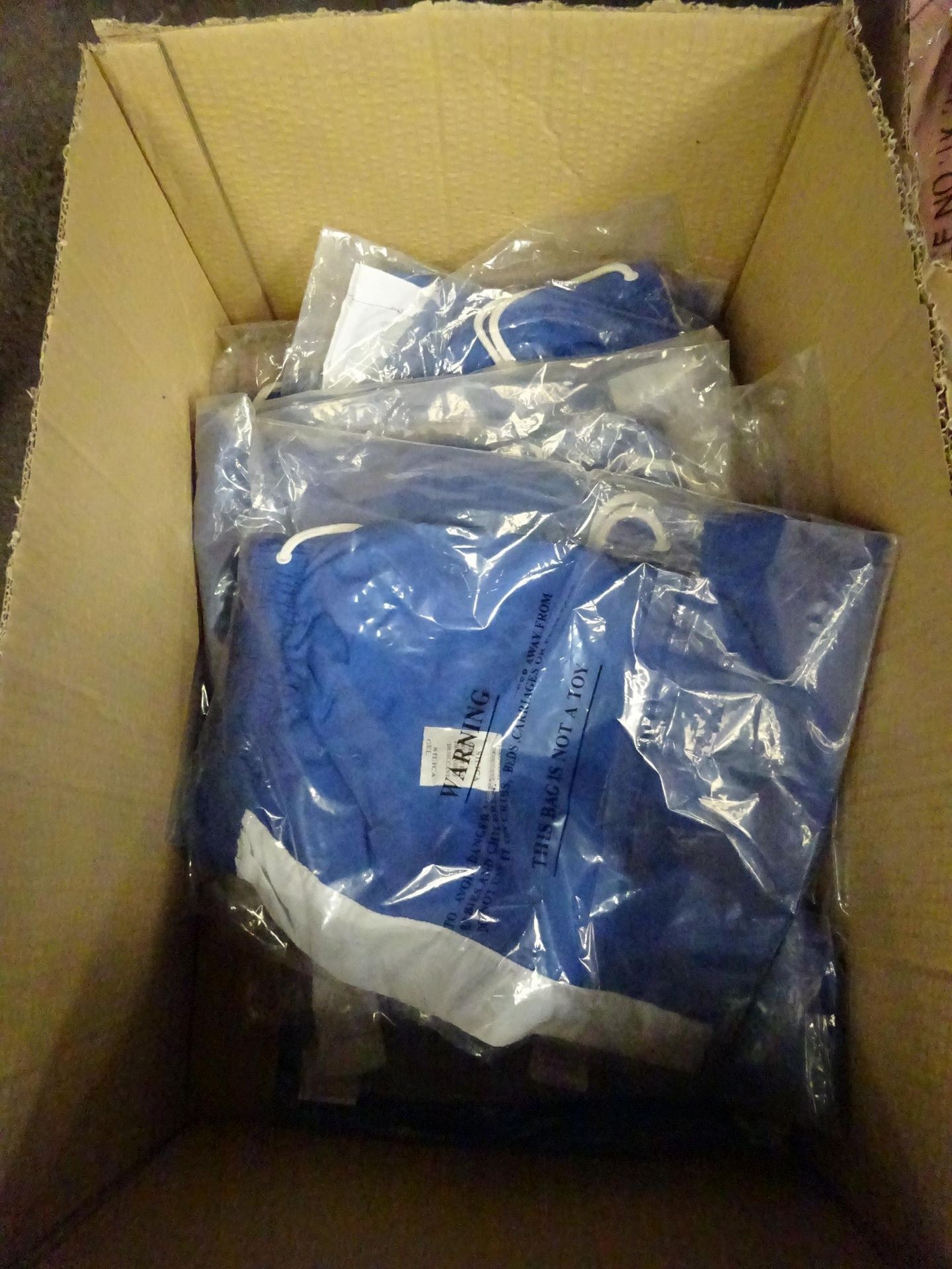 BOX 10 BLUE & WHITE SWIM SHORTS - VARIOUS SIZES