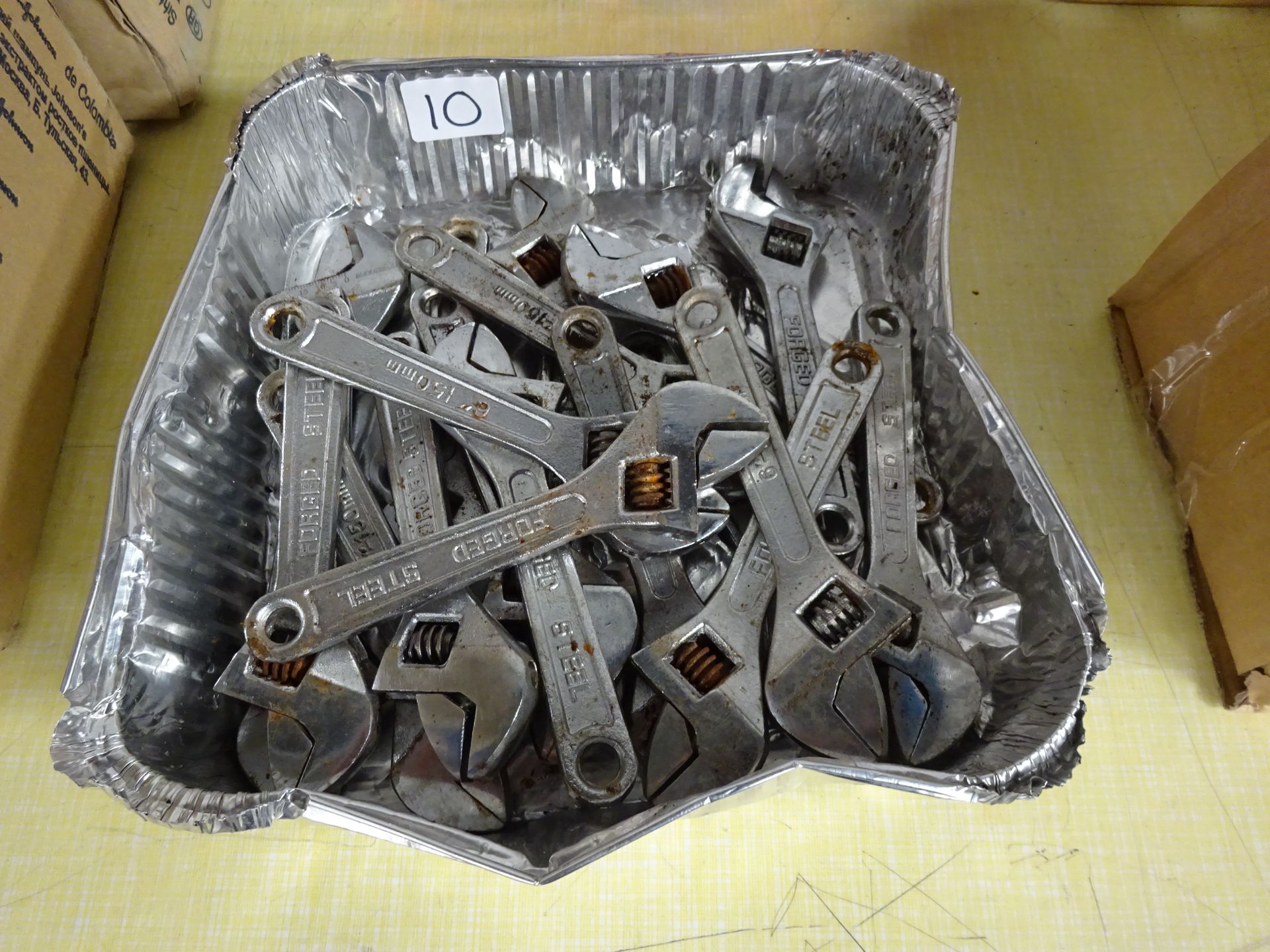 20 SMALL ADJUSTABLE SPANNERS