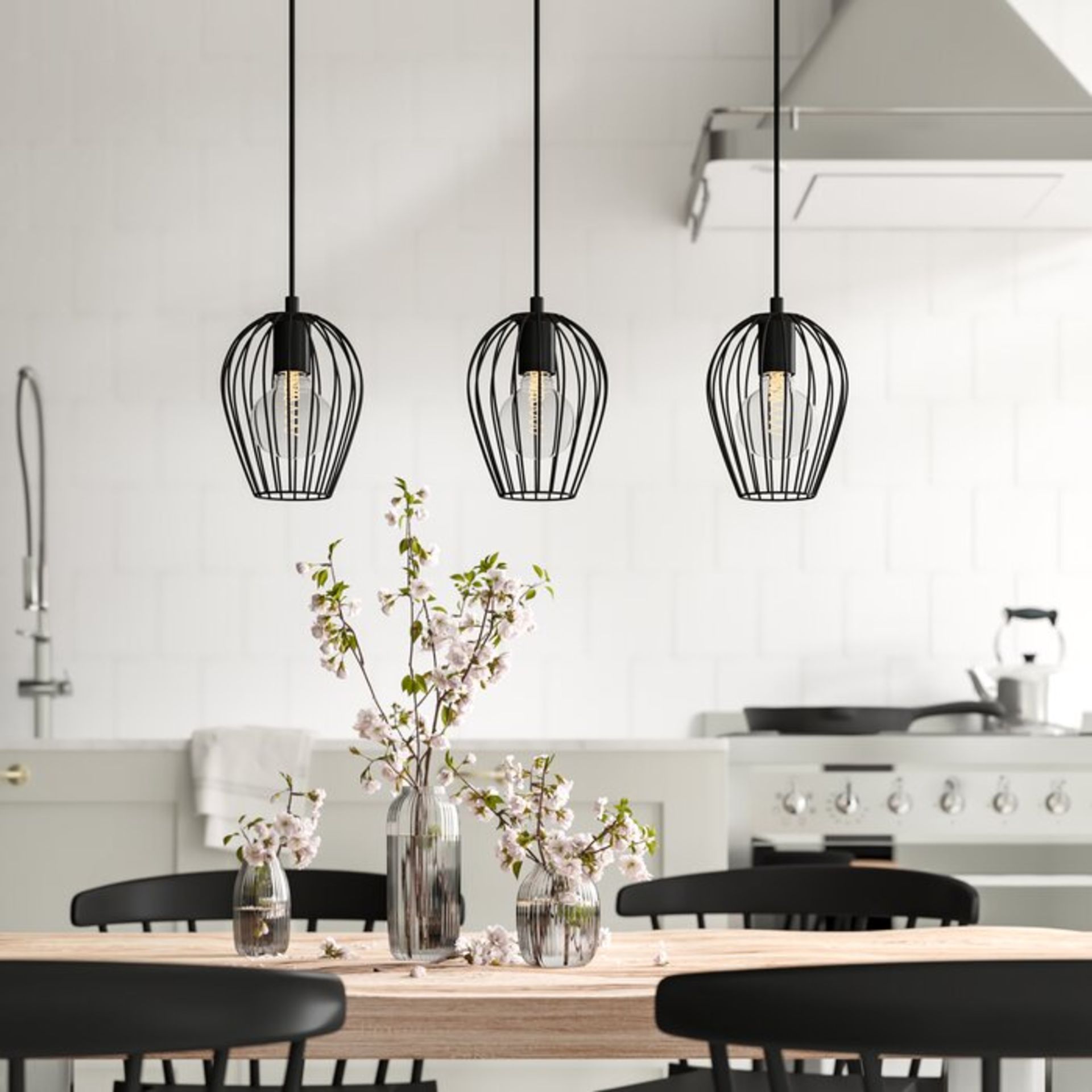 Erwon 3-Light Kitchen Island Pendant - RRP £114.00 - Image 3 of 3