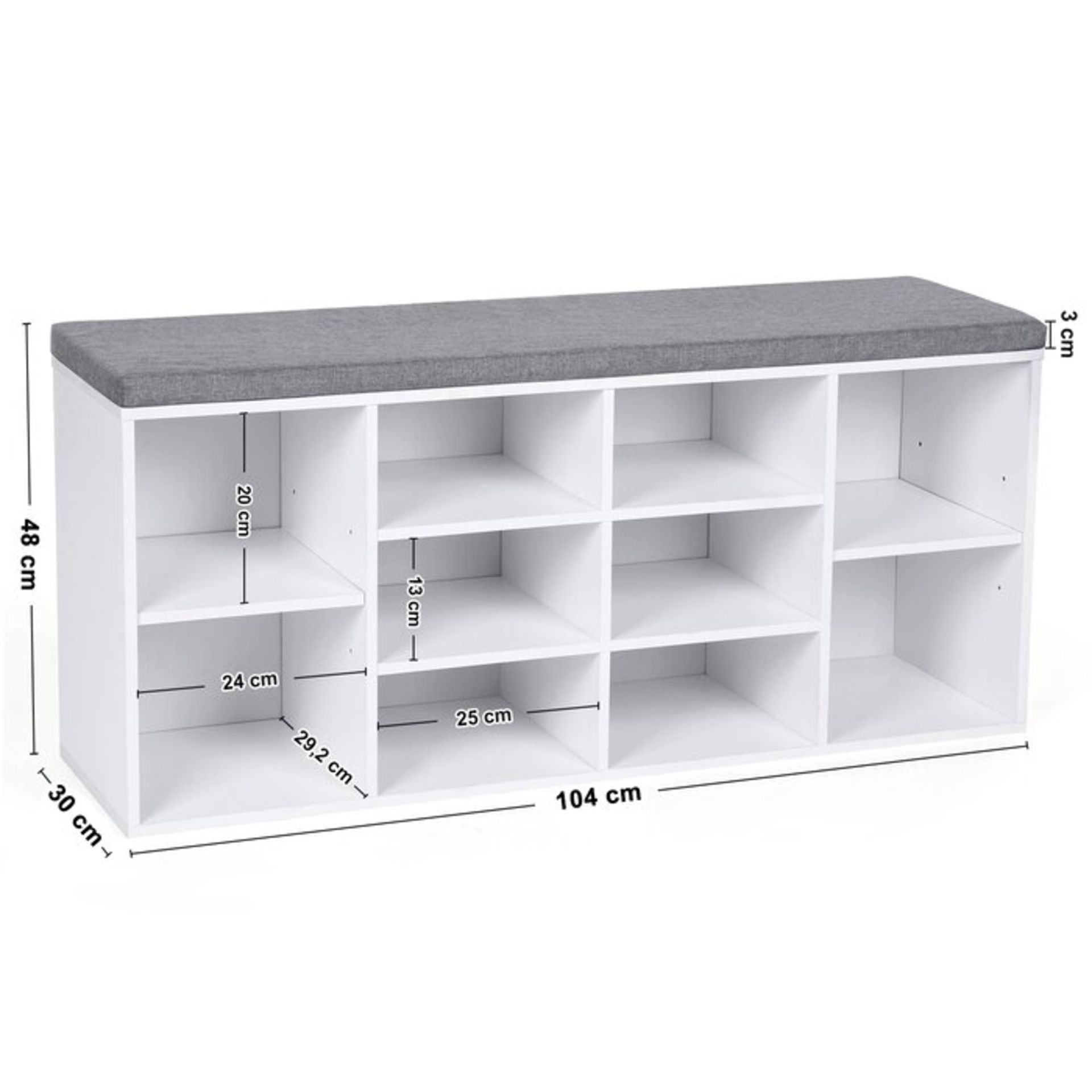 Shoes Storage Bench - RRP £65.99 - Image 3 of 3