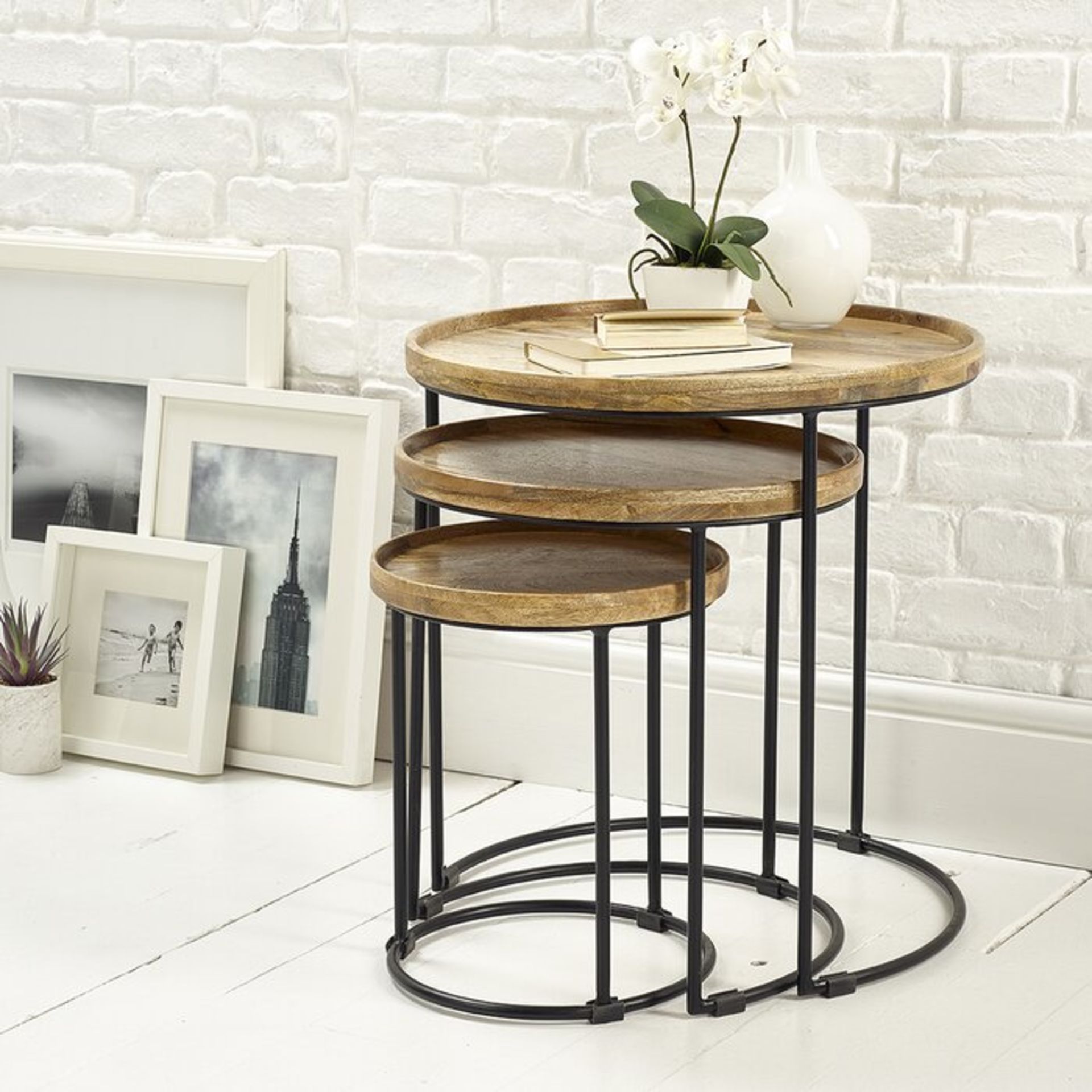 Alydar 3 Piece Nest of Tables - RRP £179.99 - Image 2 of 3