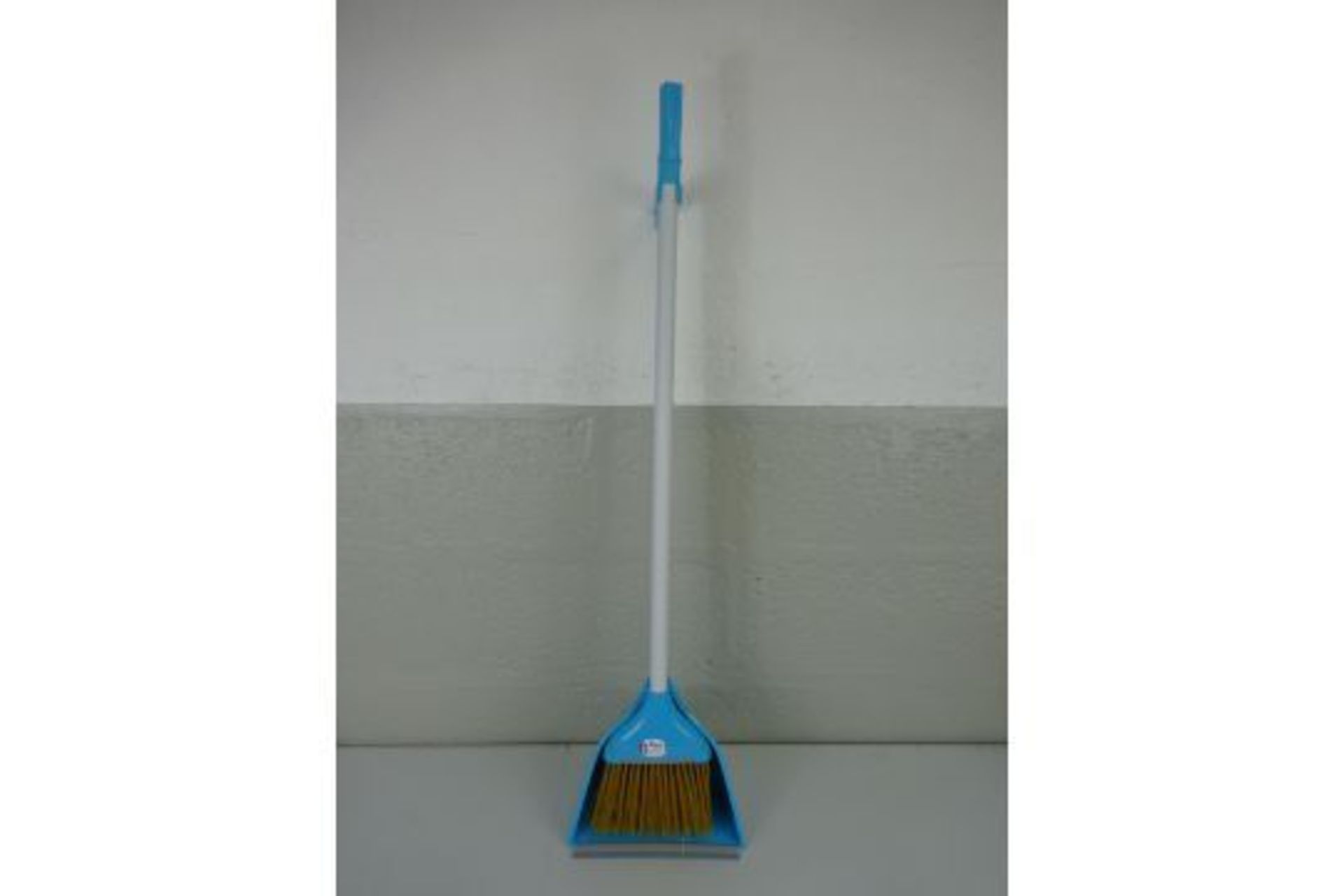 New Blue Zambak Dustpan with Broom