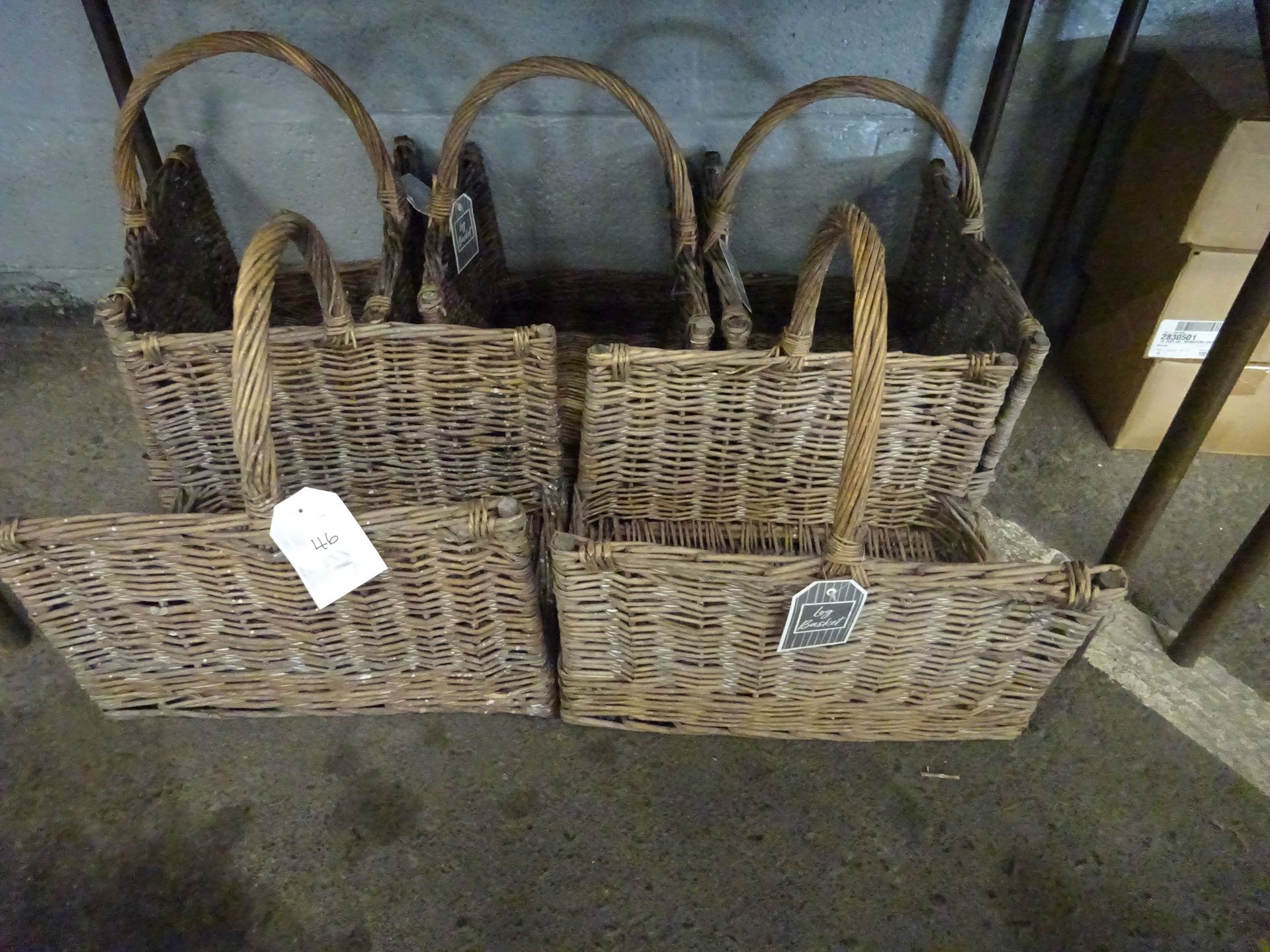 X5 WICKER LOG BASKETS