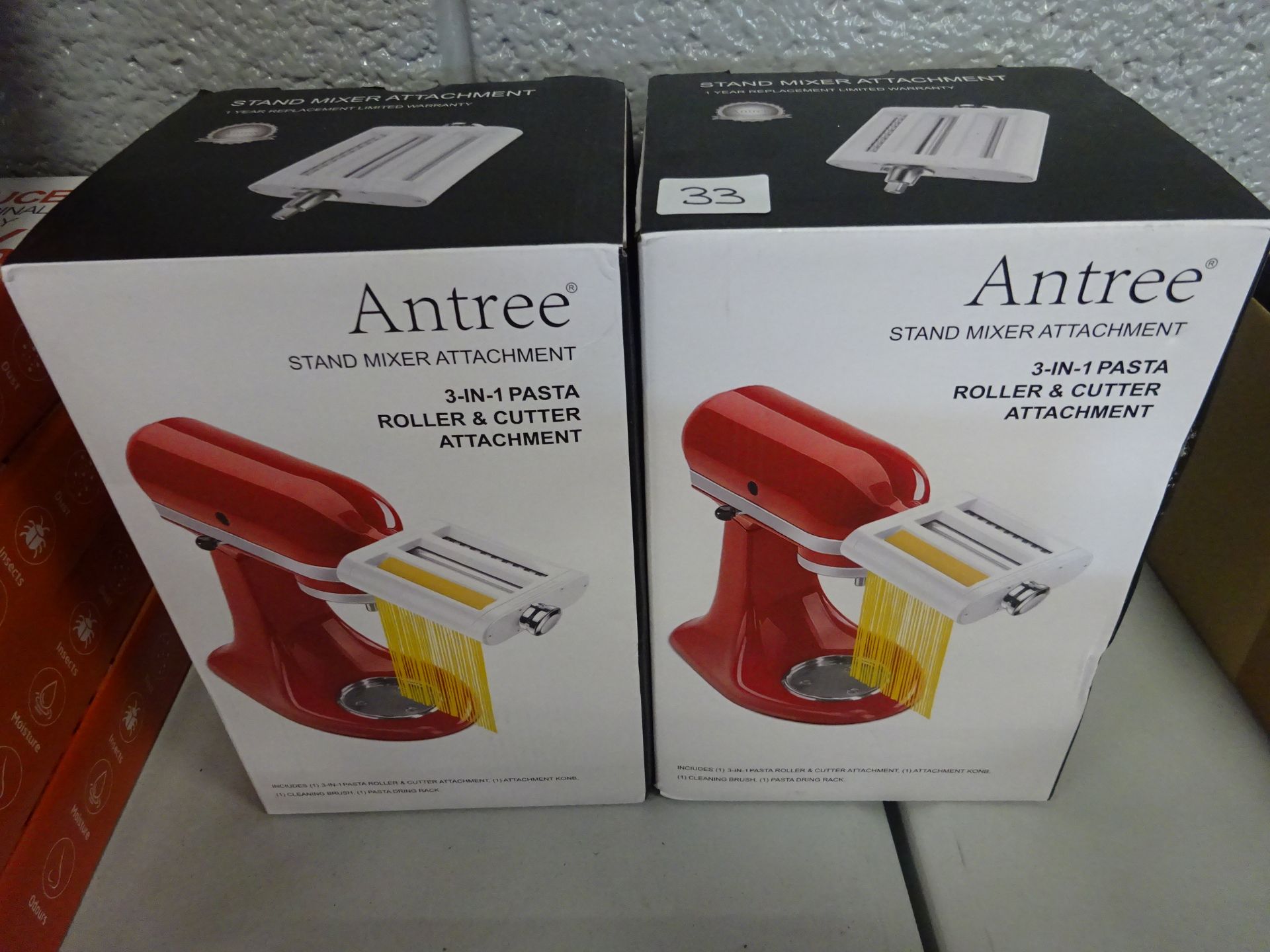 X2 ANTREE Pasta Roller & Cutter Attachment 3-in-1 Set - RRP £84.99 EACH