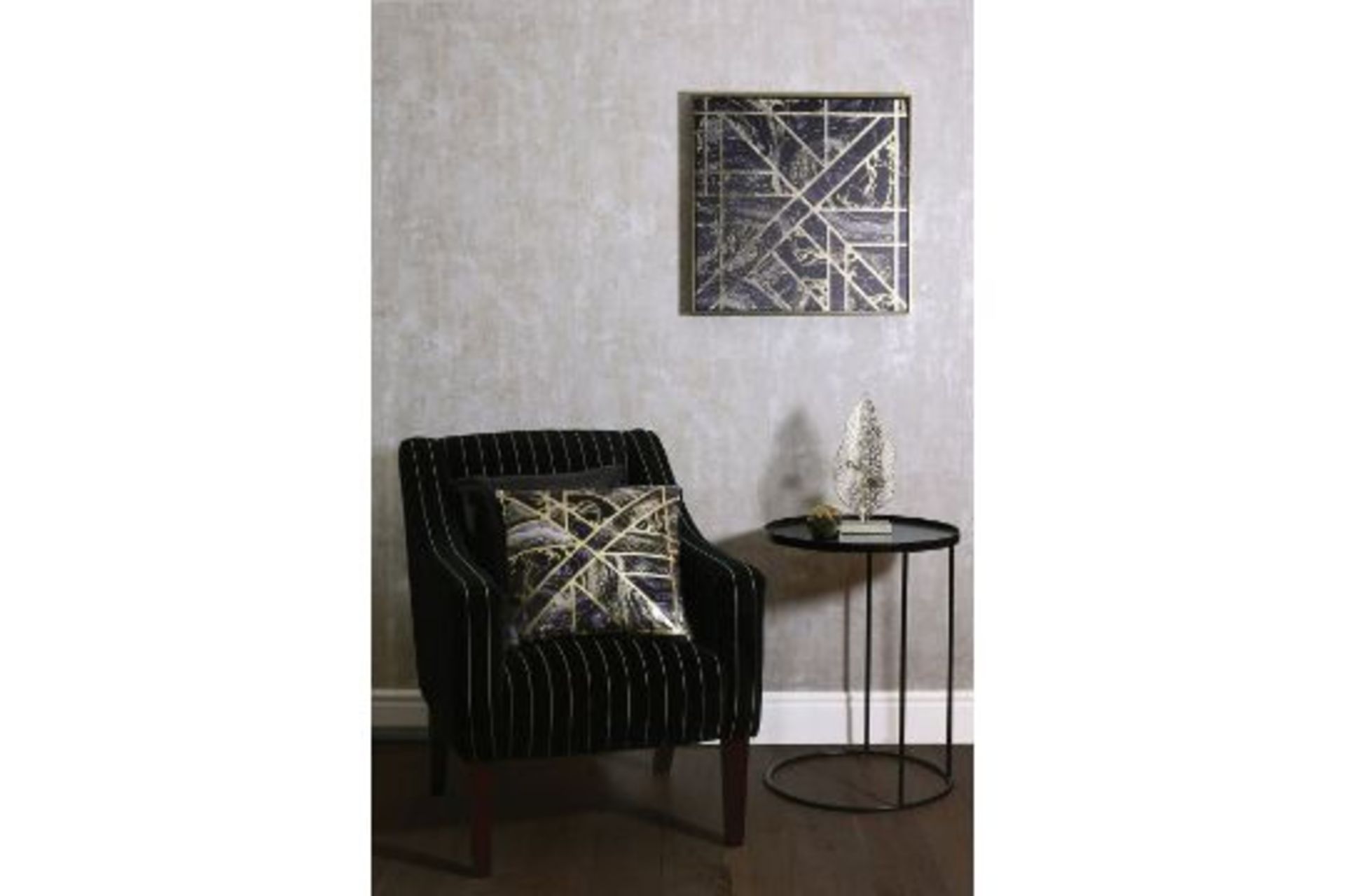 Arthouse Marble Geo Gold Capped Canvas - RRP £35 - Image 2 of 2