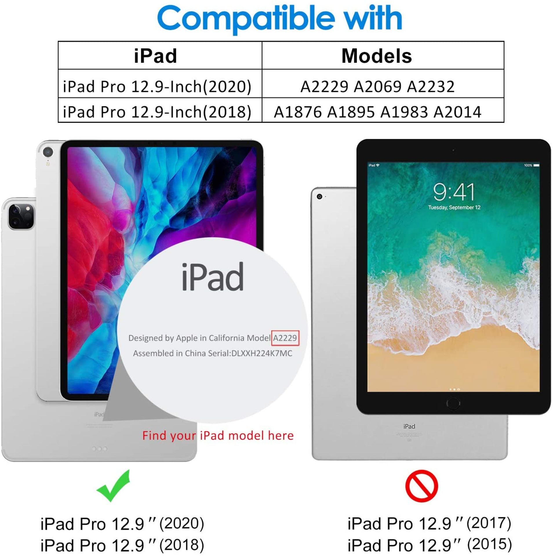 JETech Case for iPad Pro 12.9-Inch (2020/2018 Model) - RRP £12.97 - Image 2 of 3