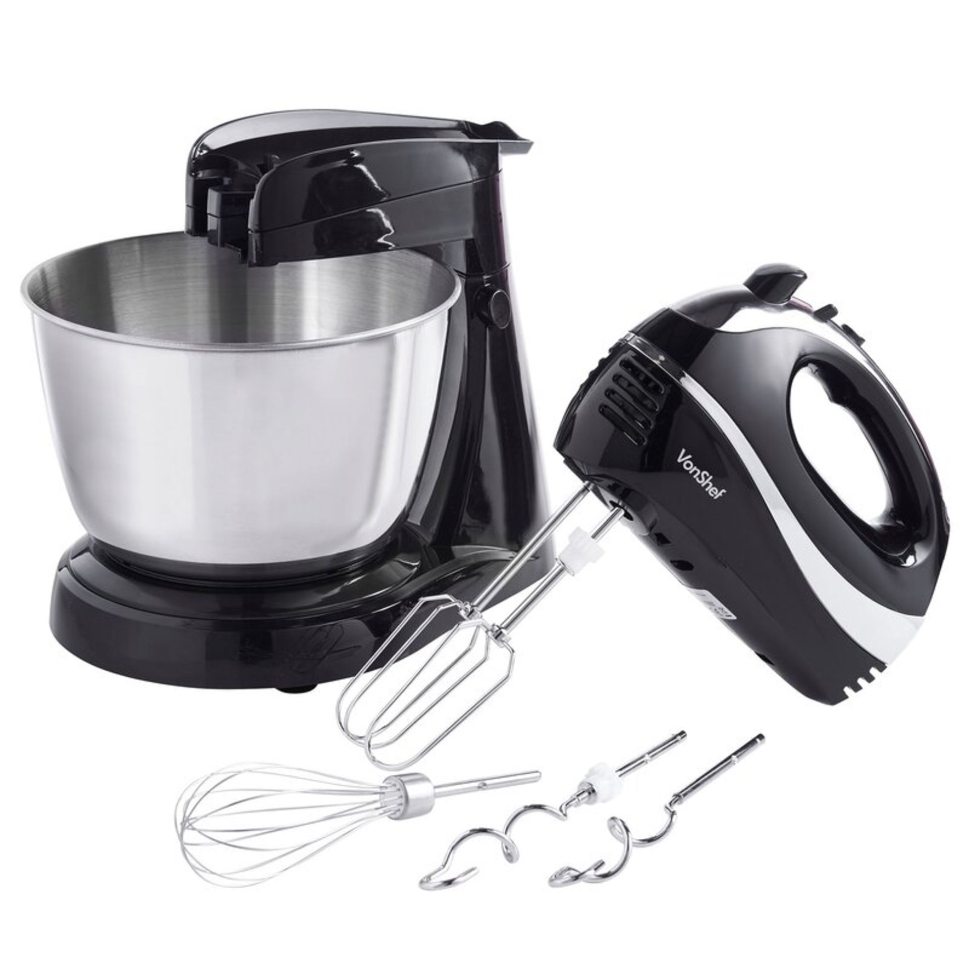 Von Chef 2 in 1 5-Speed 3.5L Stand Mixer - RRP £43 - Image 2 of 3