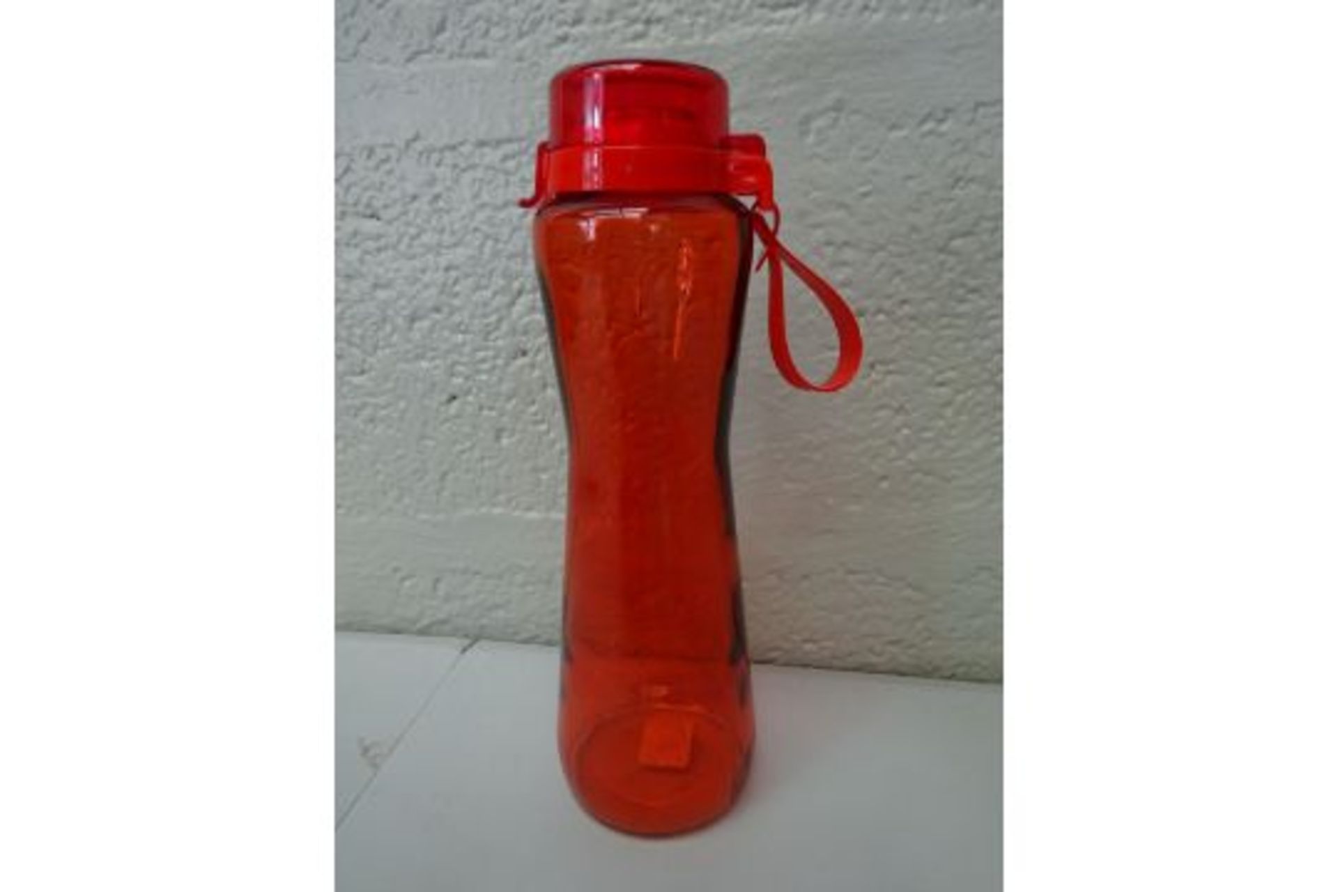 Red Glass Drinking Bottle