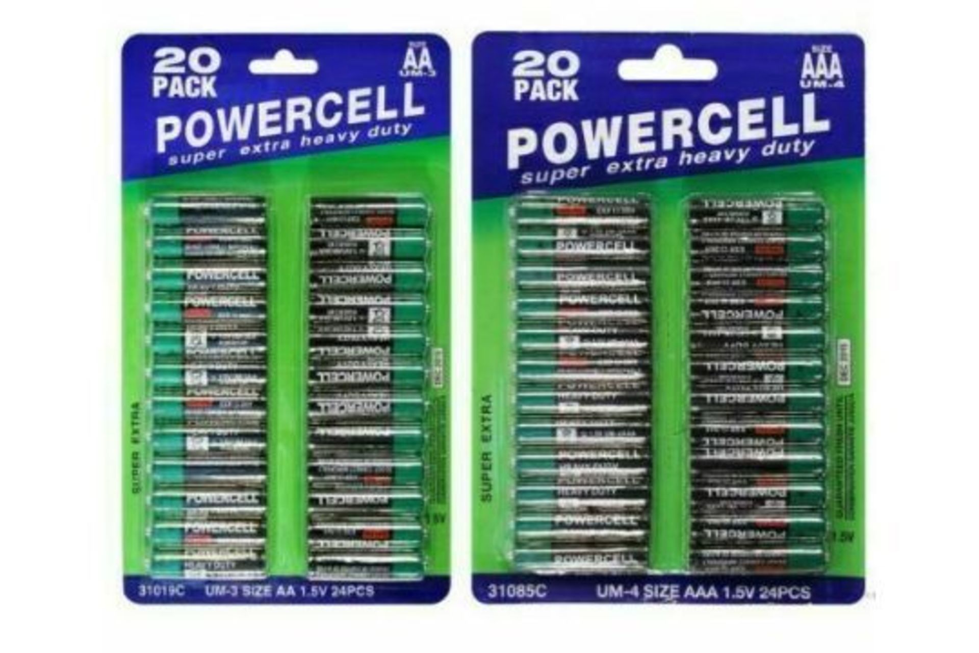 x2 Packs Of 20 Powercell AA Batteries