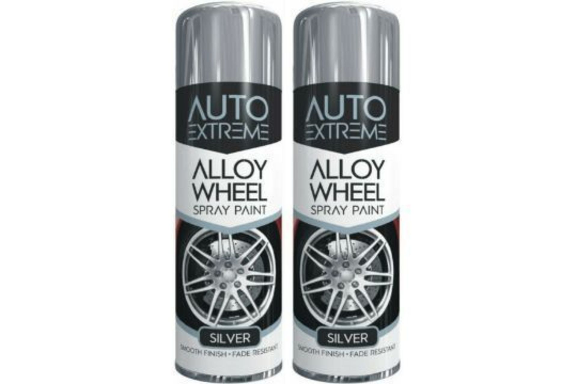 x2 Alloy Paint Spray Silver Wheel Restorer Car Auto Paint Can