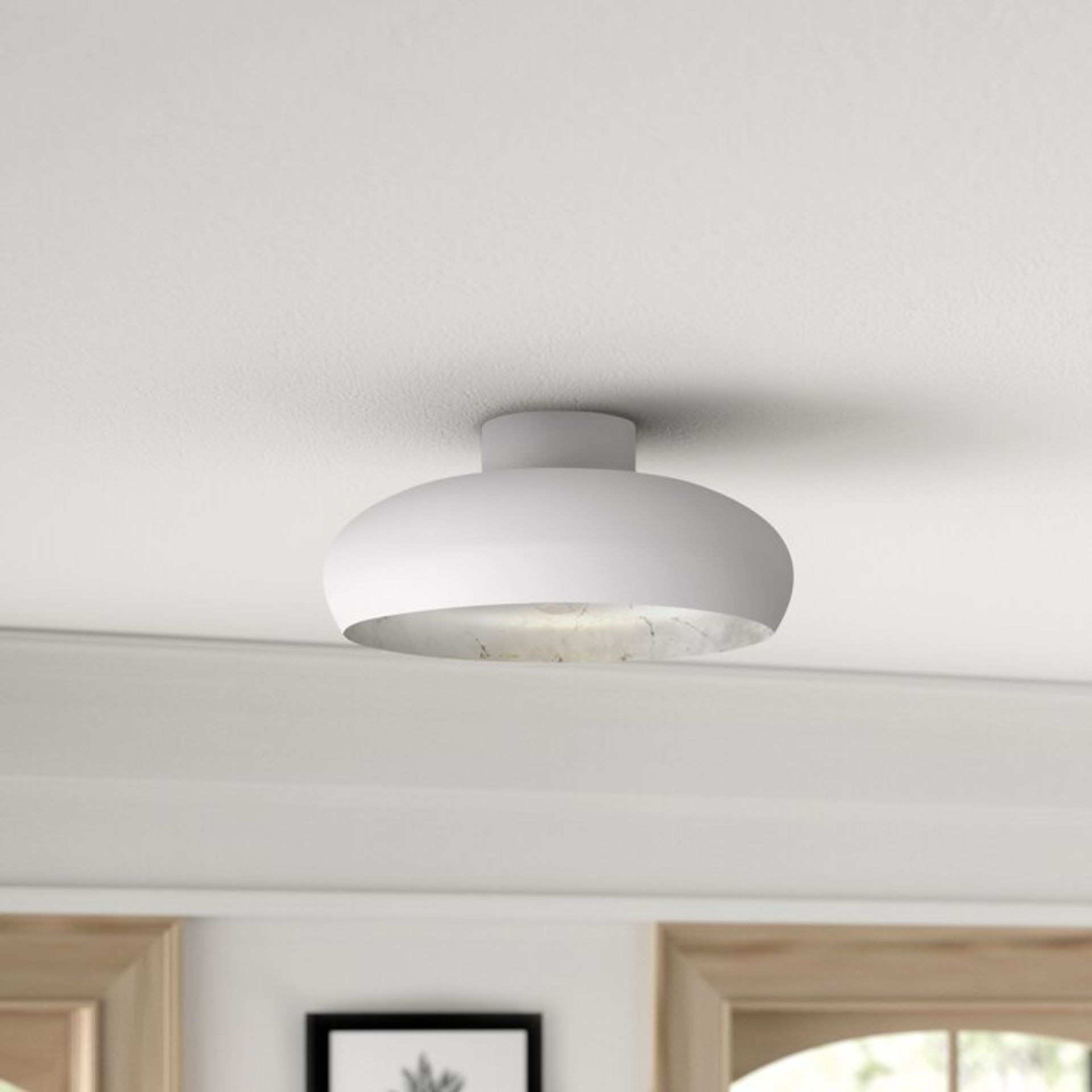 Campbell 1-Light Semi Flush Mount - RRP £72.00 - Image 2 of 2