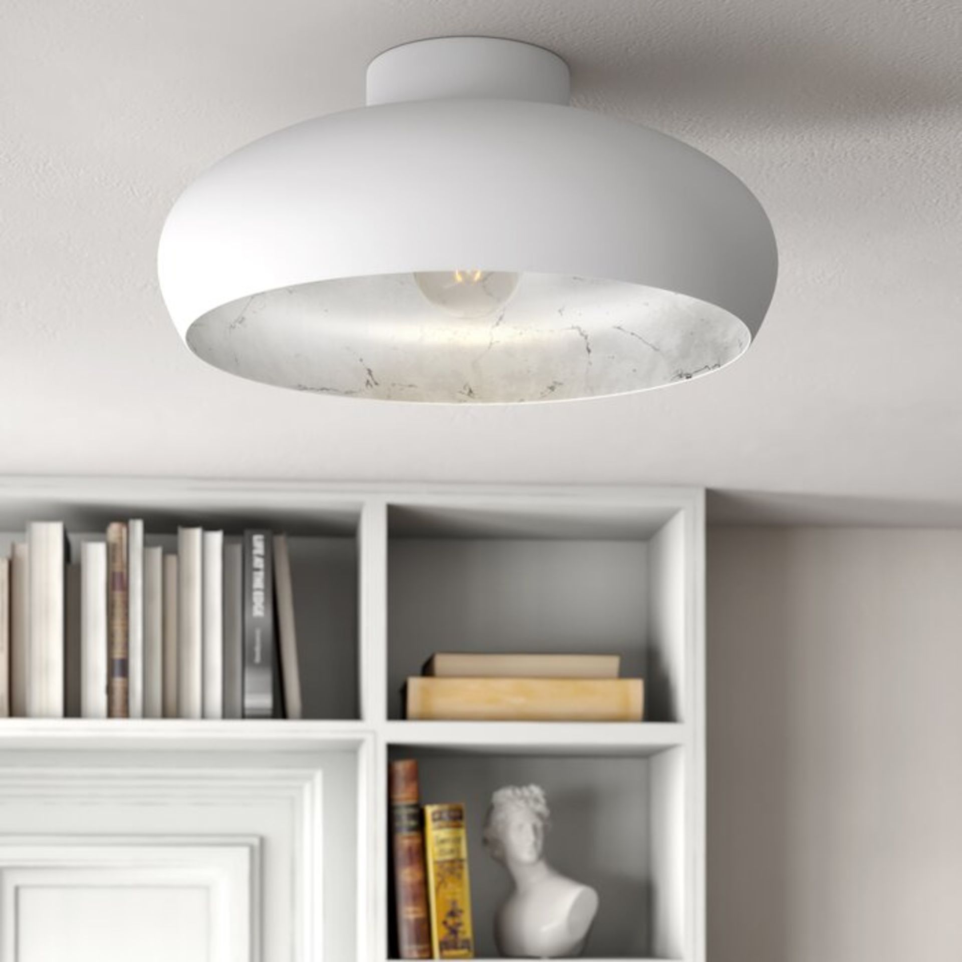 Campbell 1-Light Semi Flush Mount - RRP £72.00