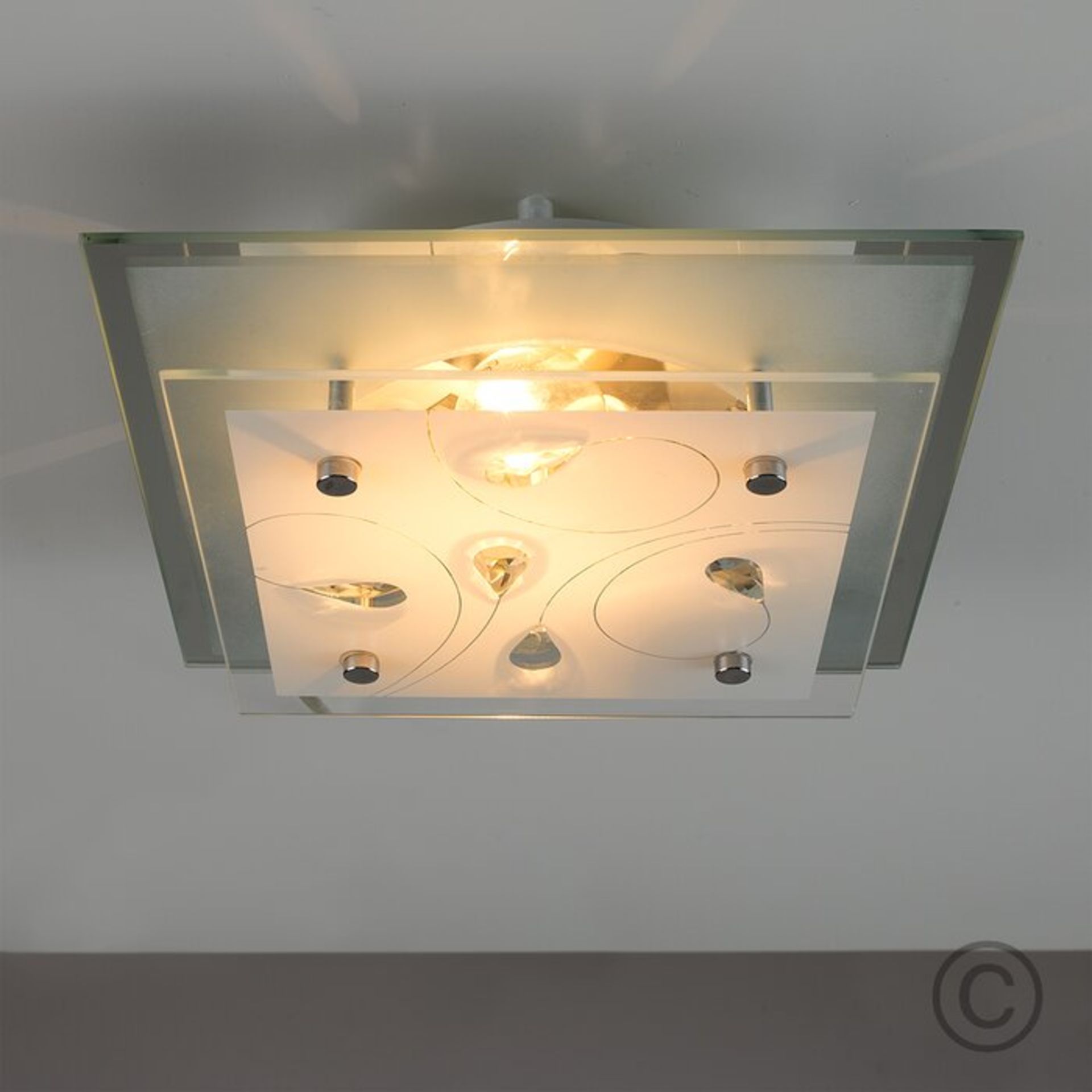 Vo 1-Light Semi Flush Mount - RRP £39.99 - Image 3 of 3