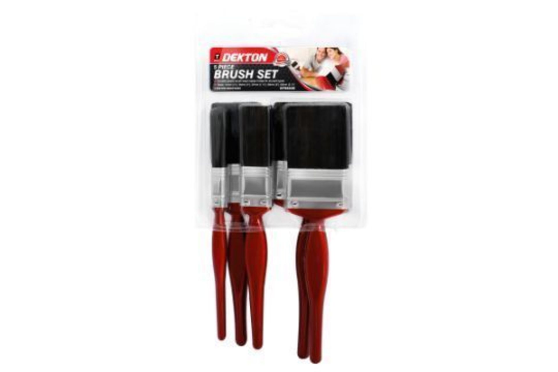 x2 Packs Of New Dekton 5pc Brush Sets - Image 2 of 2