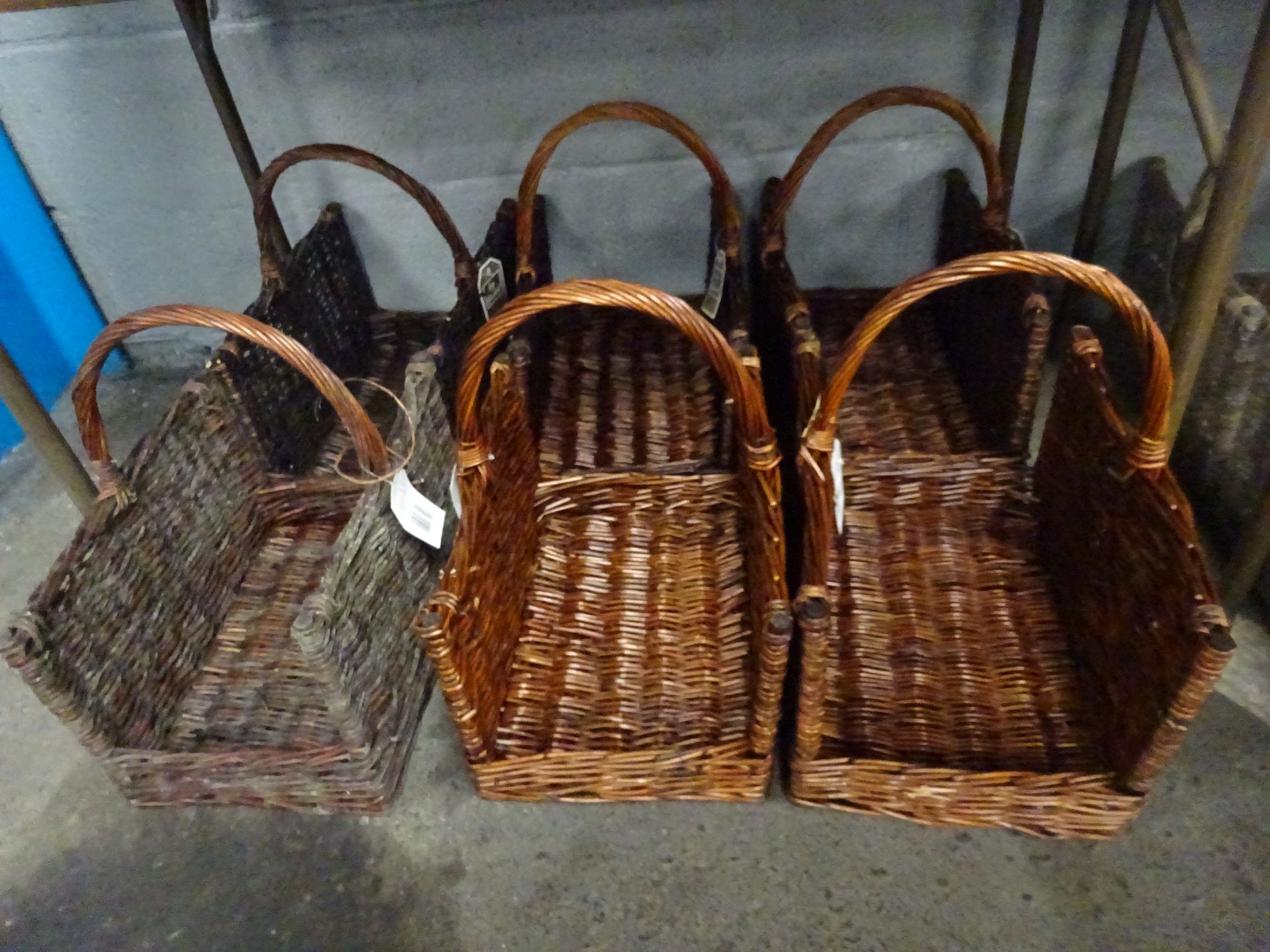 X6 WICKER LOG BASKETS