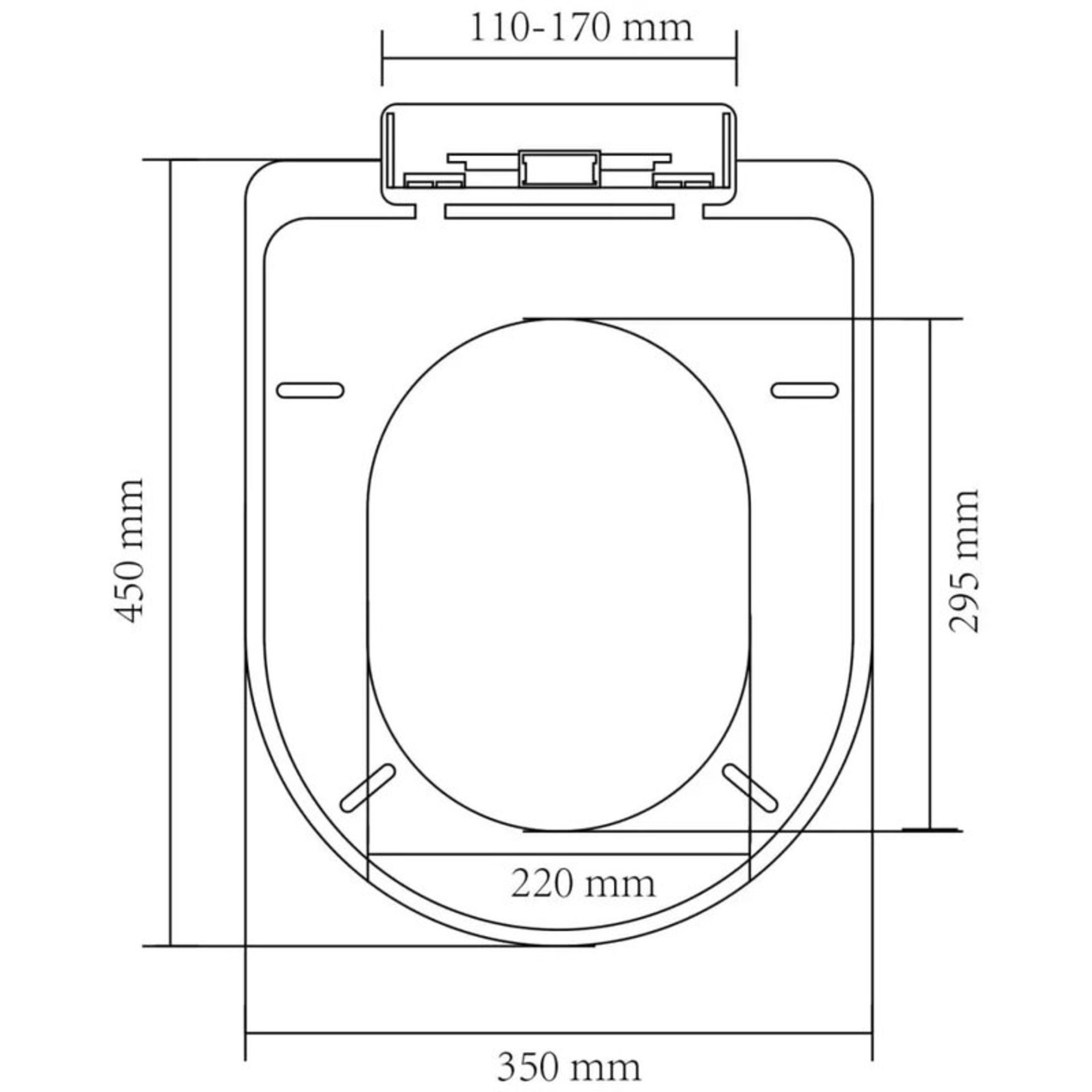 Chrysanthe Soft Close D Shaped Standard Toilet Seat (Set of 2) - RRP £86.84 - Image 2 of 2