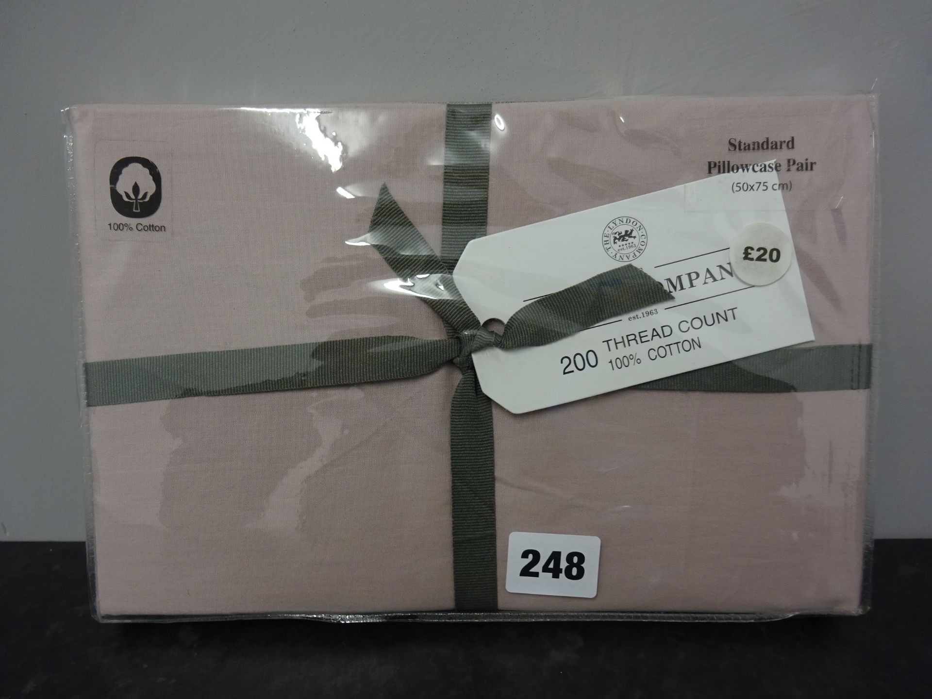 Pink Cotton Pillowcase Pair - RRP £20.
