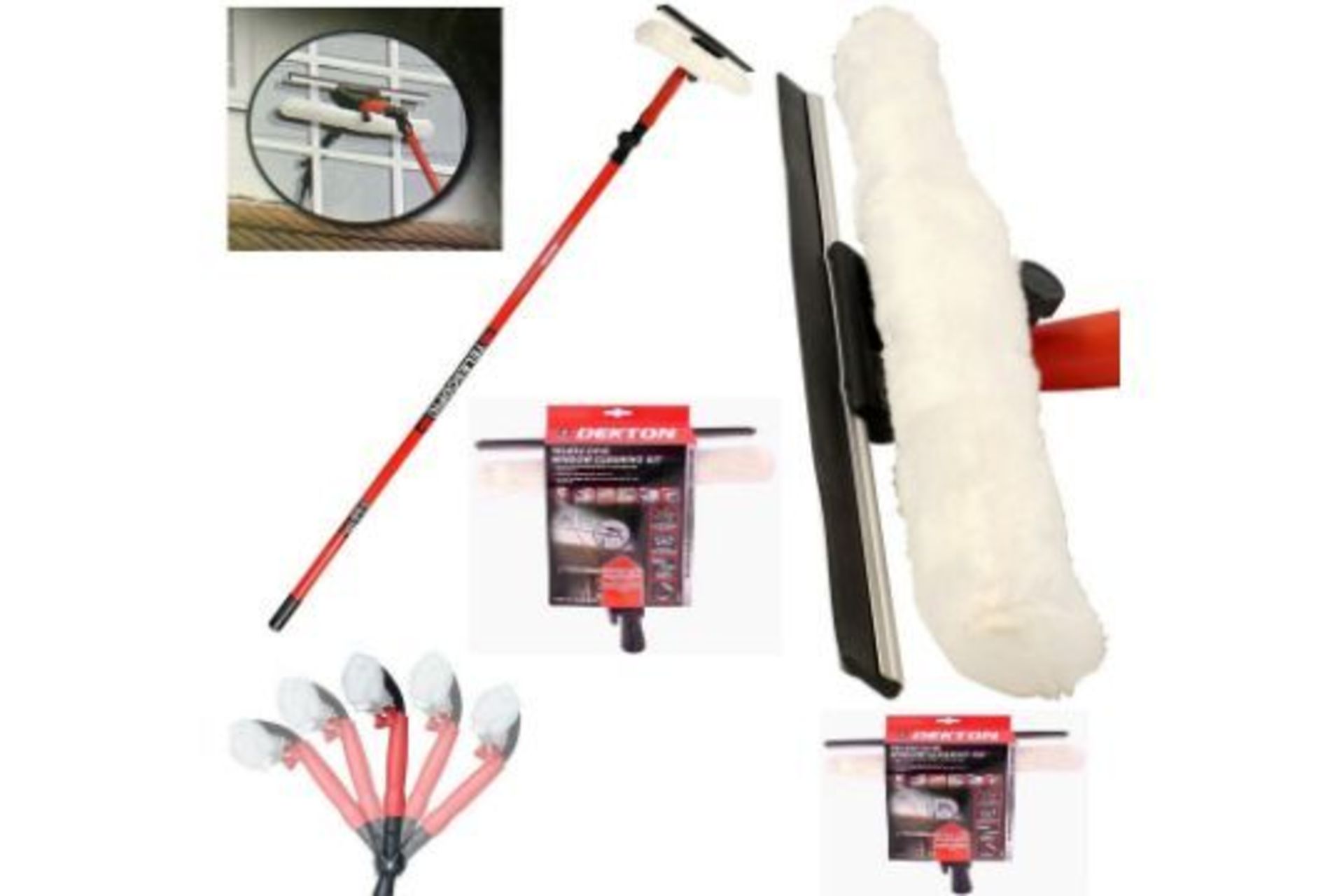 New Dekton Telescopic Window Cleaning Kit