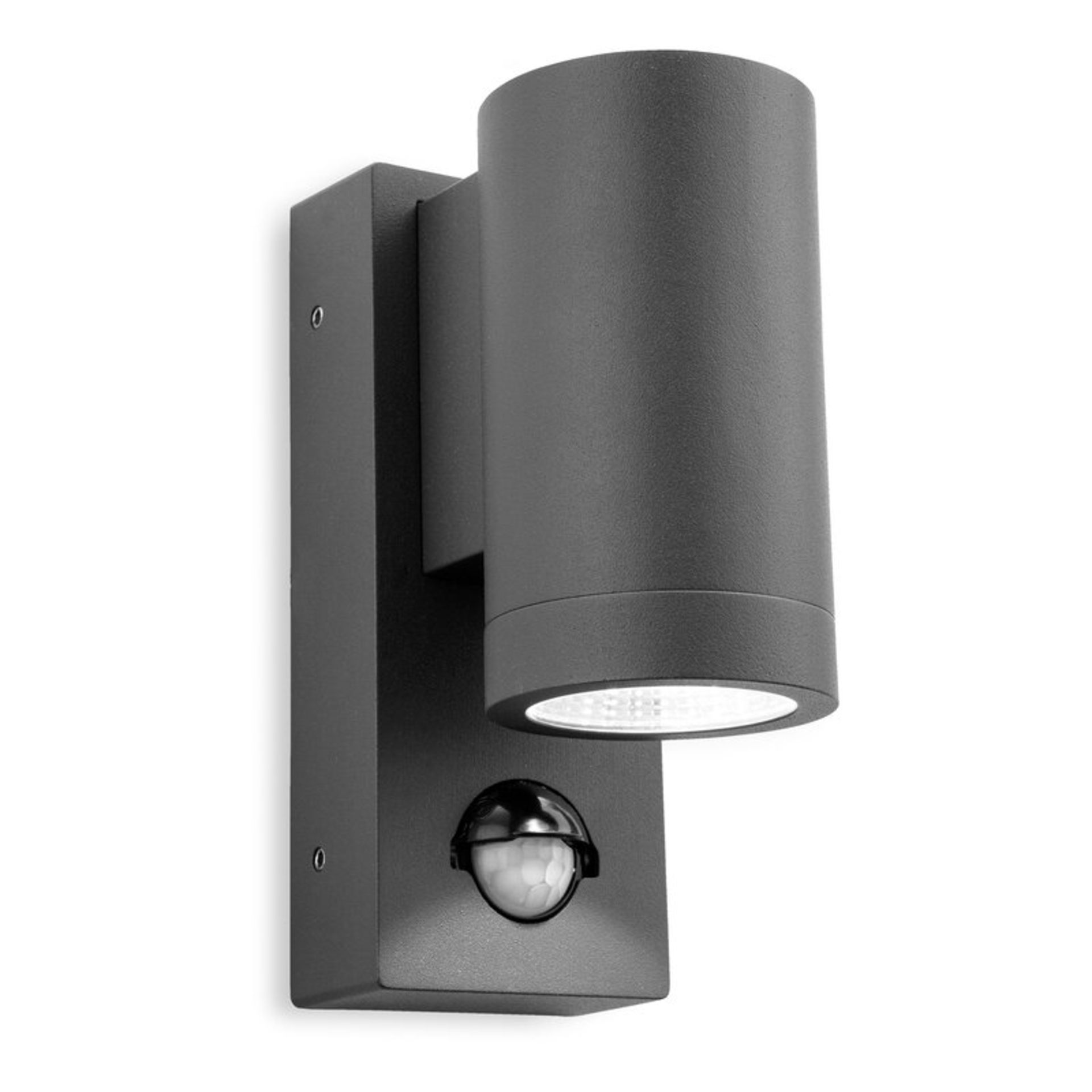 Aguero Graphite Integrated LED Clear Glass Outdoor Armed Sconce - RRP £72.00 - Image 2 of 2