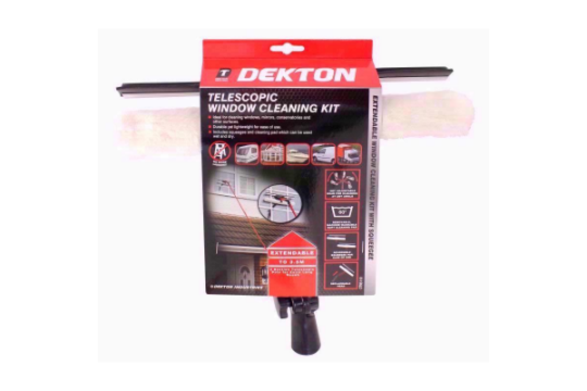 New Dekton Telescopic Window Cleaning Kit - Image 2 of 2