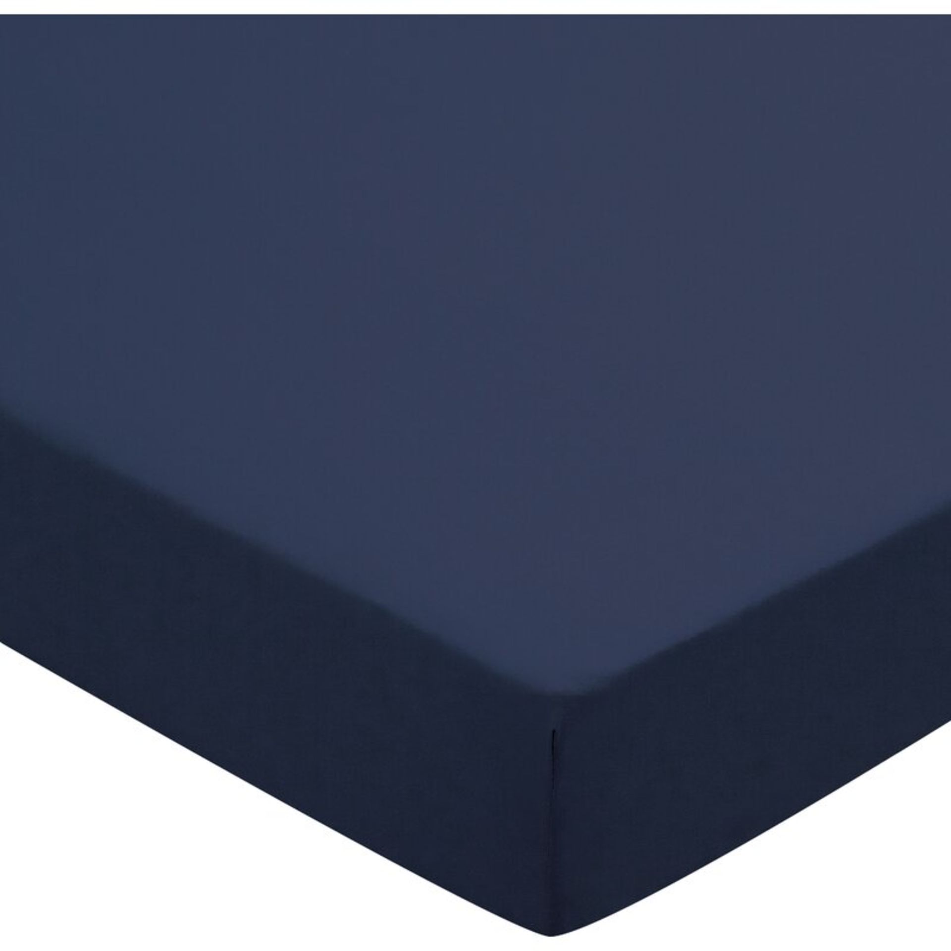 Plain Dyed 180 Thread Count Cotton Blend Percale Fitted Sheet - RRP £22.00