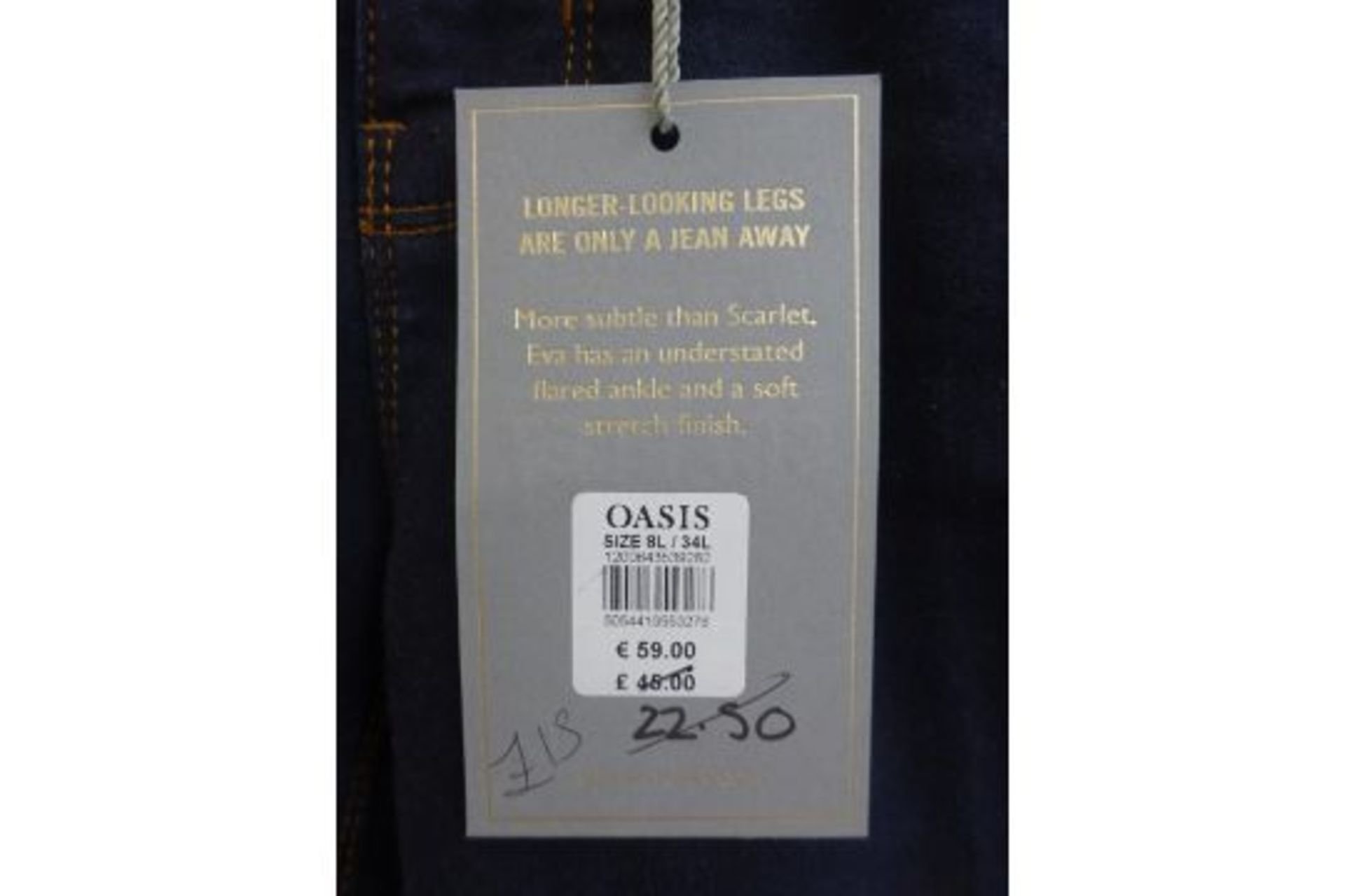 Oasis Bootcut Jeans Size 8L/32L - RRP £45 - Image 2 of 2