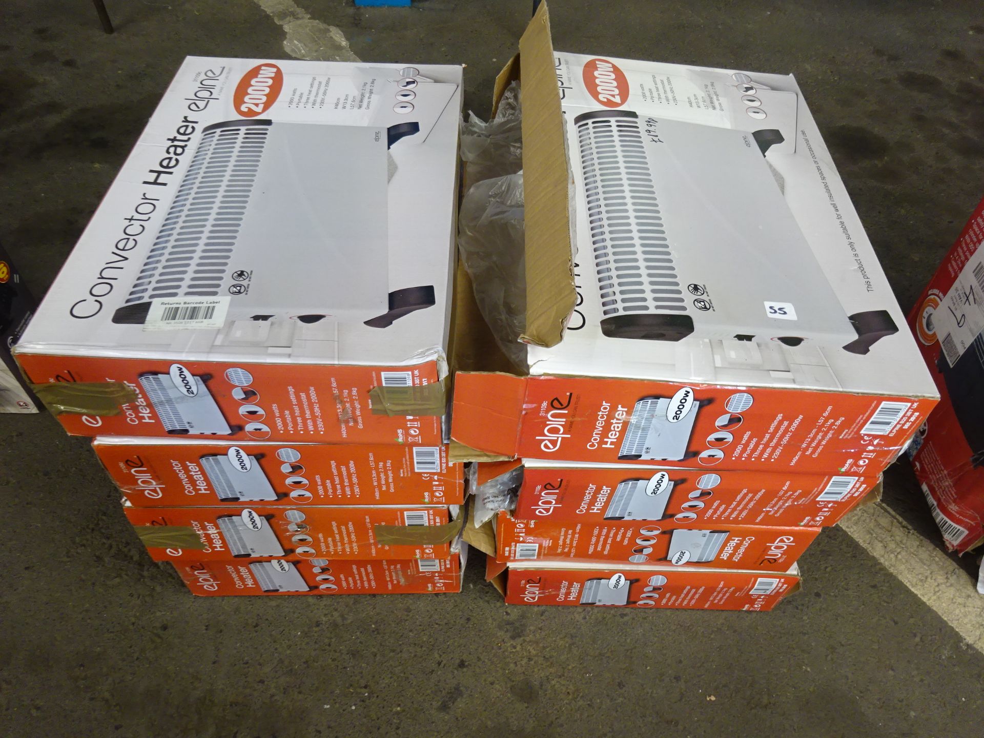 X8 CONVECTOR HEATERS