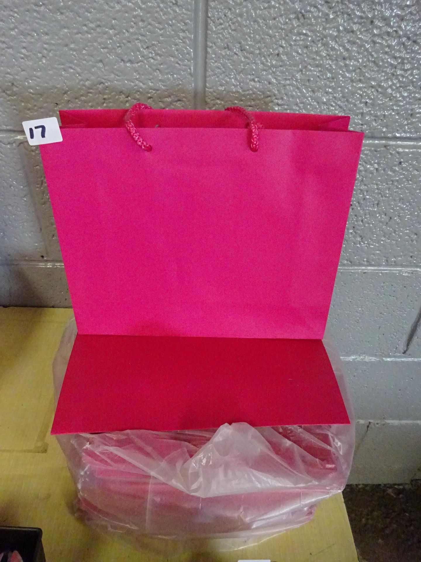 QTY OF PINK GIFT BAGS APPROX 50