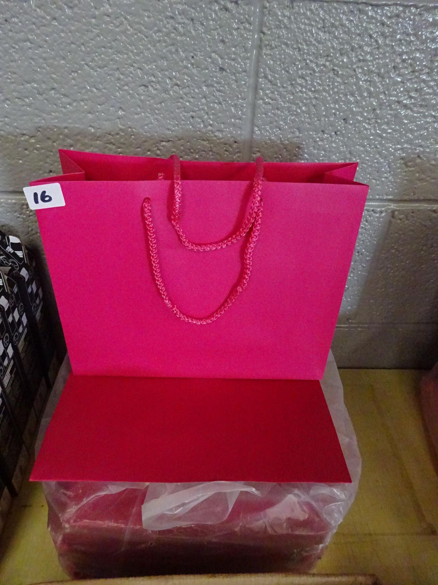 QTY OF PINK GIFT BAGS APPROX 50