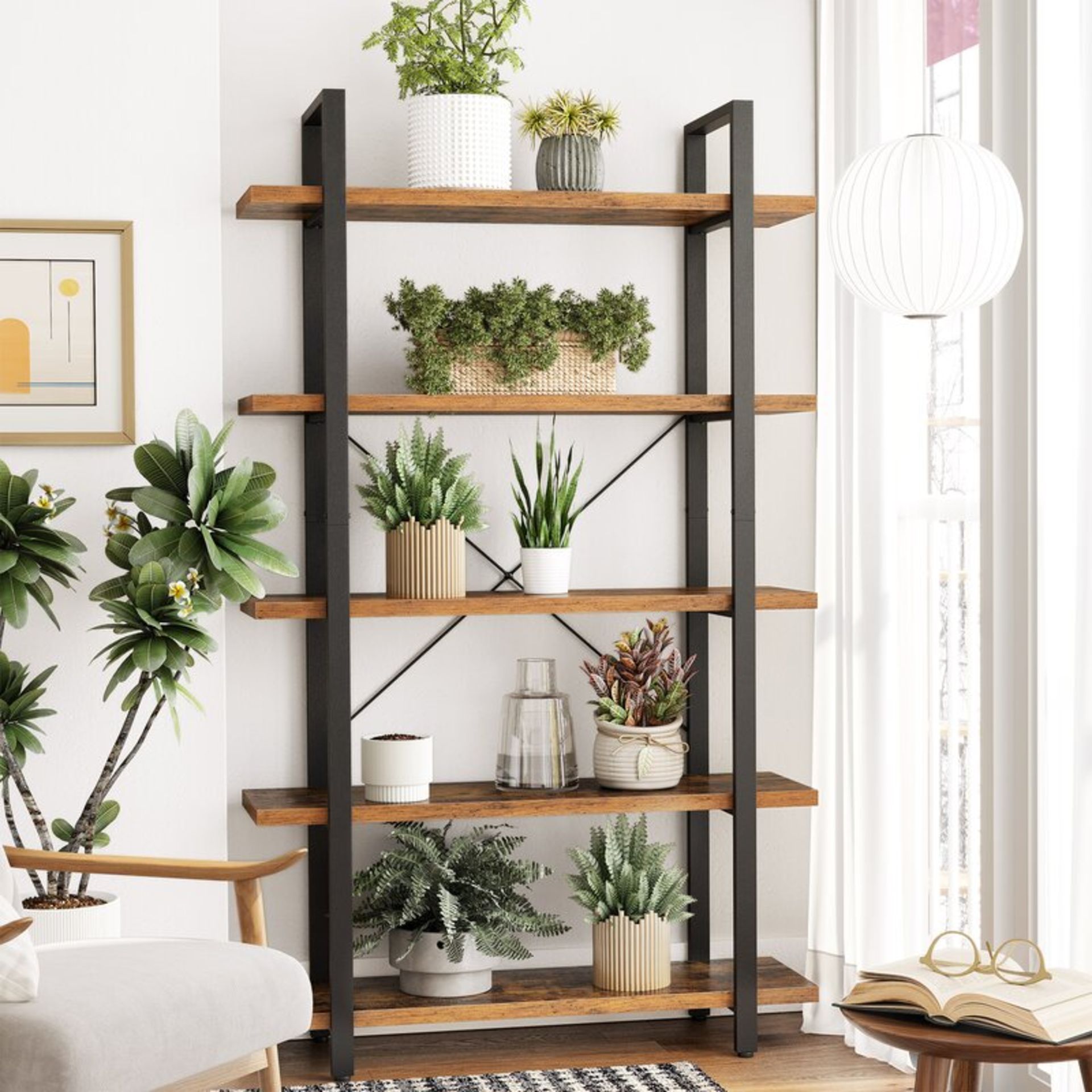 Wenlock 105Cm H x 178Cm W Steel Standard Bookcase - RRP £157.99