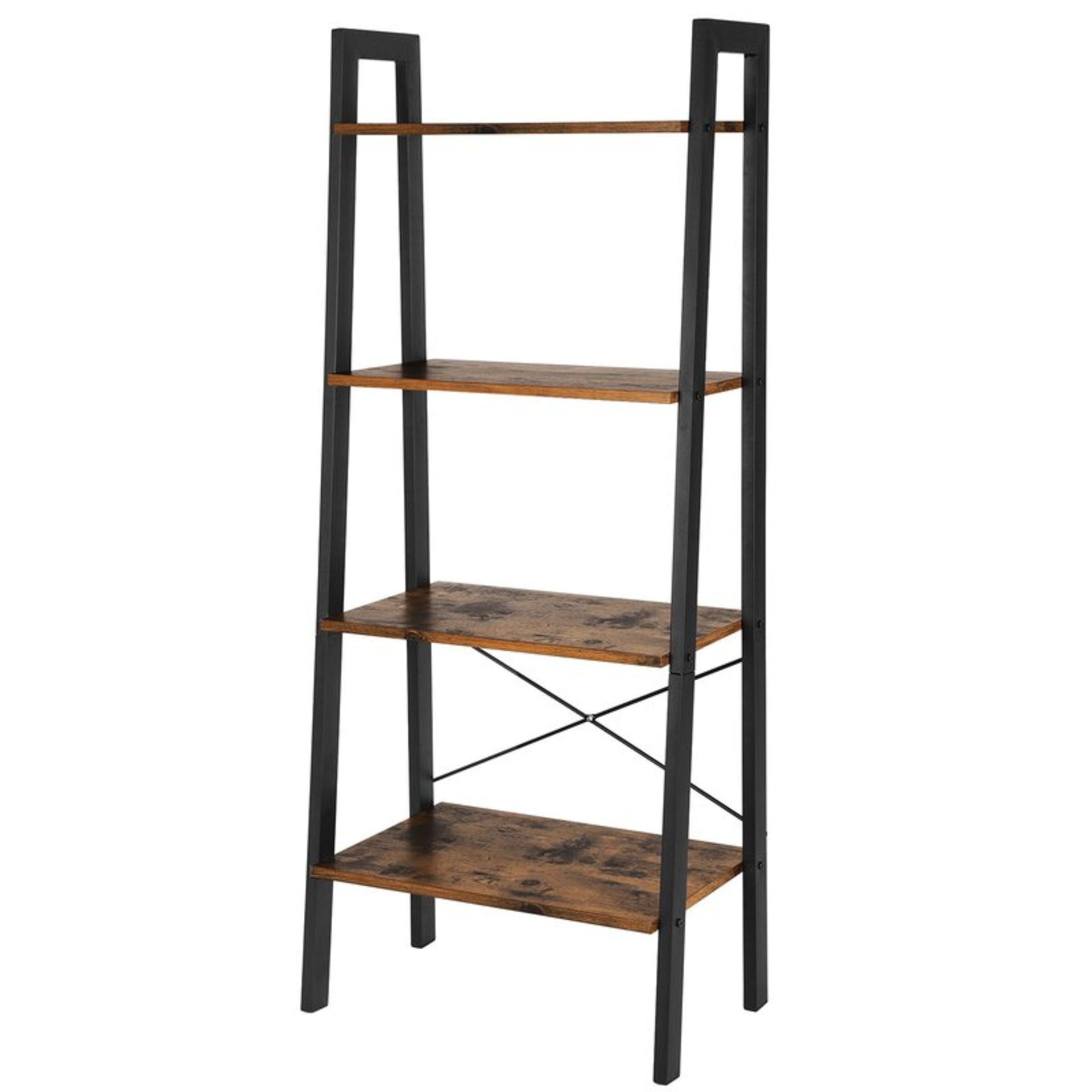 Amaryllis 137.5Cm H x 56Cm W Steel Ladder Bookcase - RRP £76.99 - Image 2 of 2