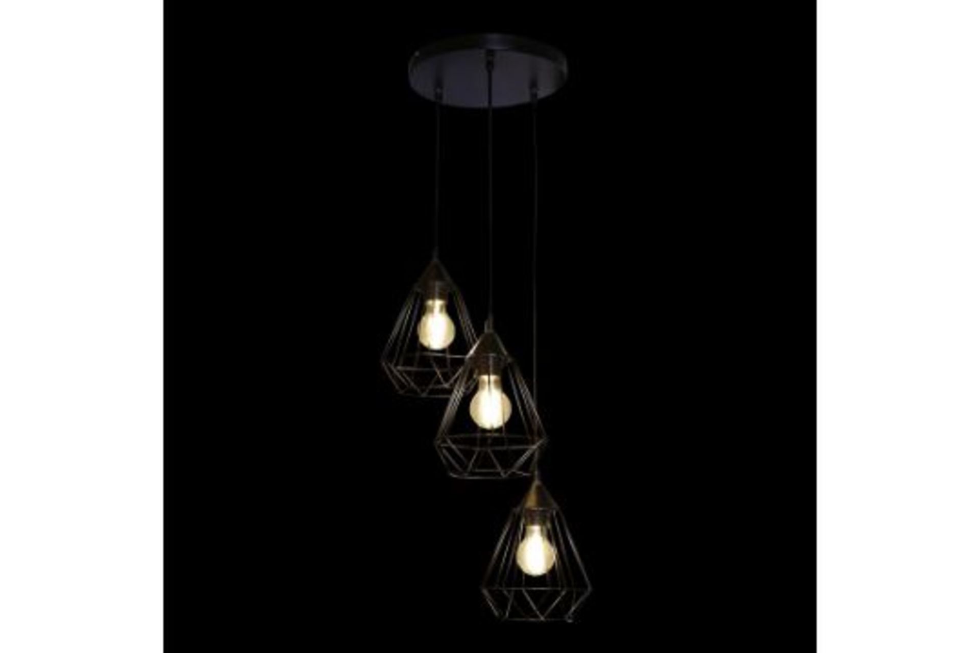 Brorfelde 3-Light Cluster Pendant - RRP £68.99 - Image 3 of 3