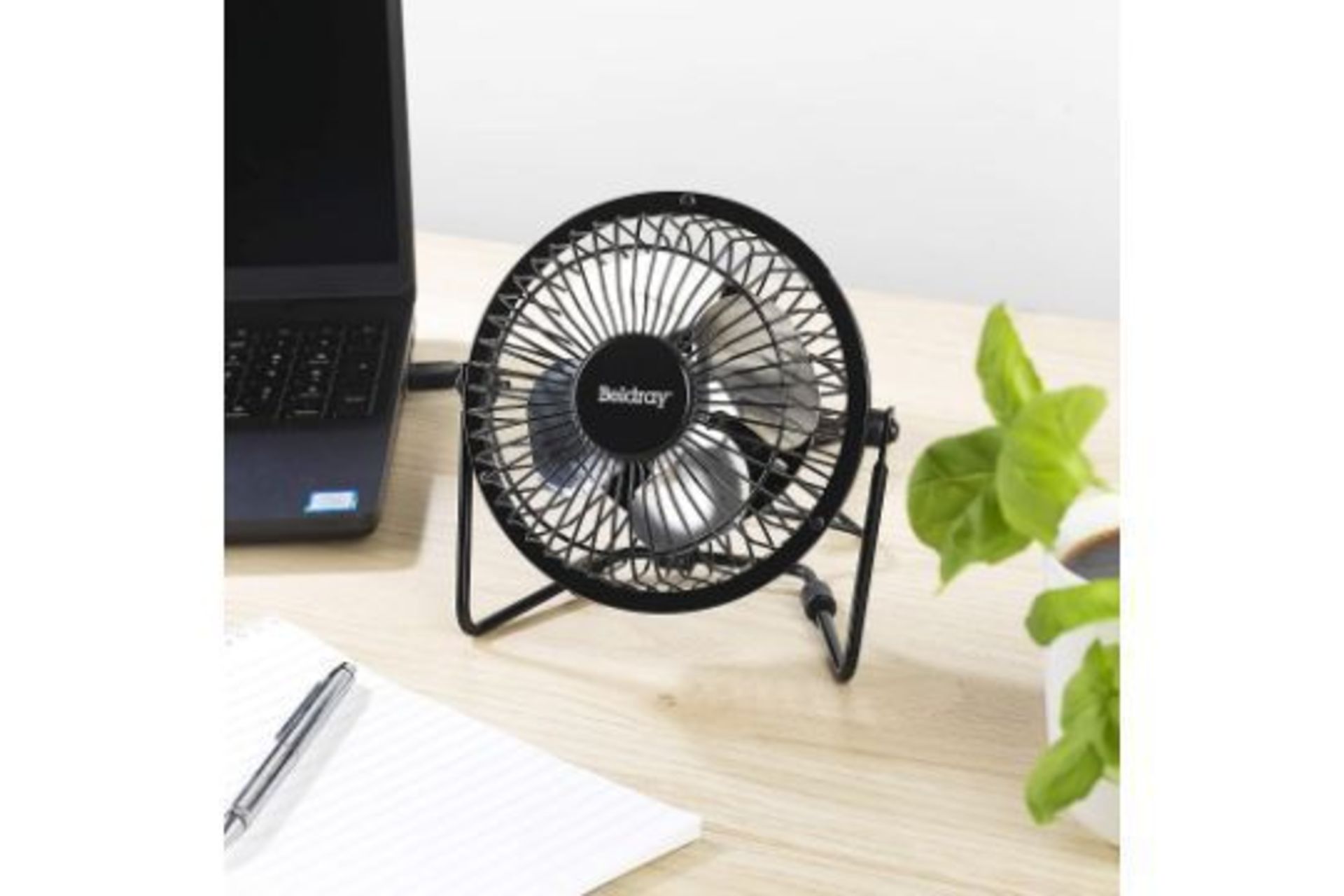 Brand New Beldry 4inch USB Desk Fan, Adjustable Tilting Head