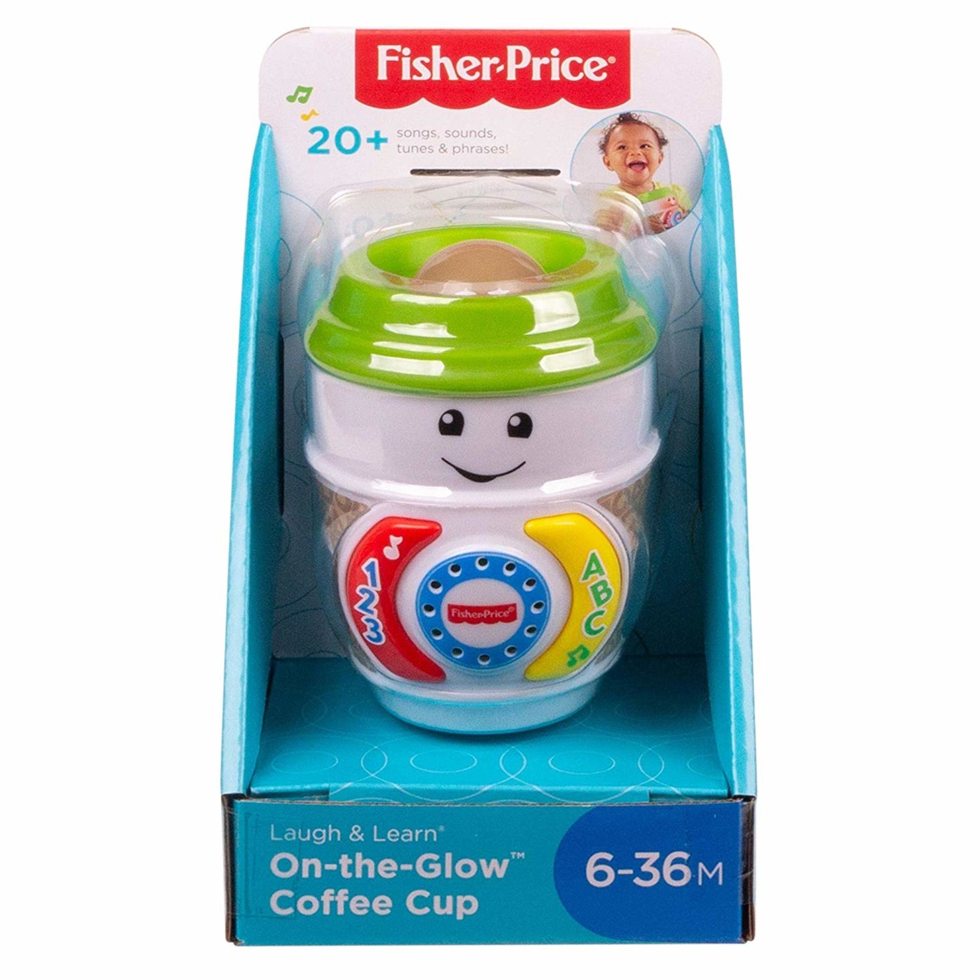 New Fisher Price Laugh & Learn On-the-Glow Coffee Cup - RRP £12.99.