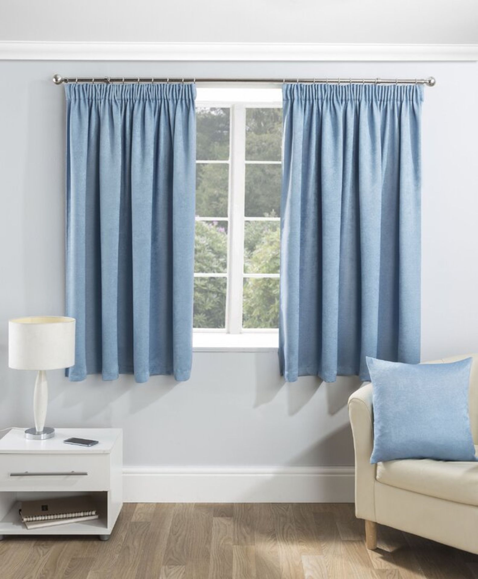 Marie Pencil Pleat Room Darkening Thermal Curtains - RRP £50.99