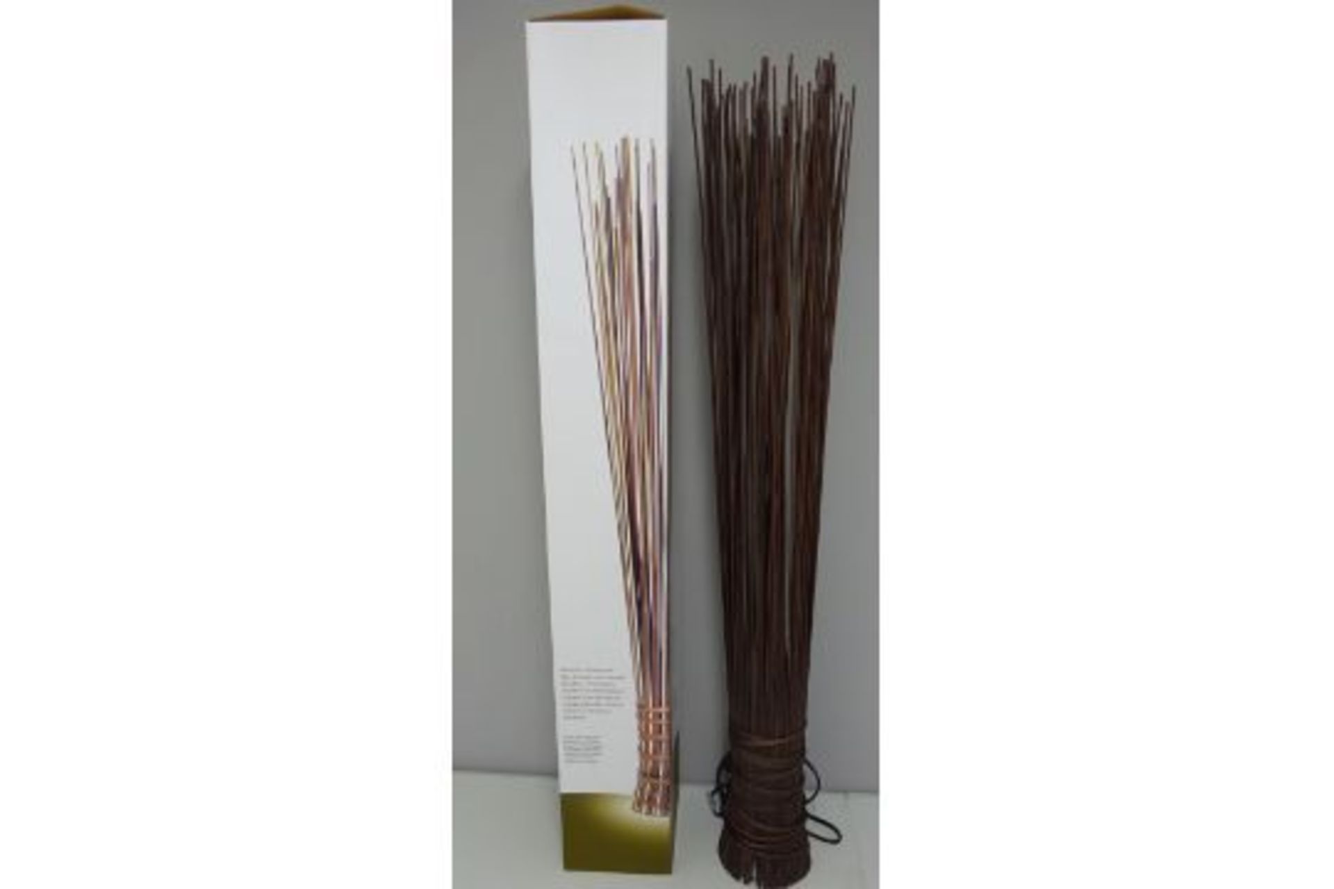 NEW BROWN BAMBOO INDOOR LIGHT 100CM TALL - RRP £29.99.