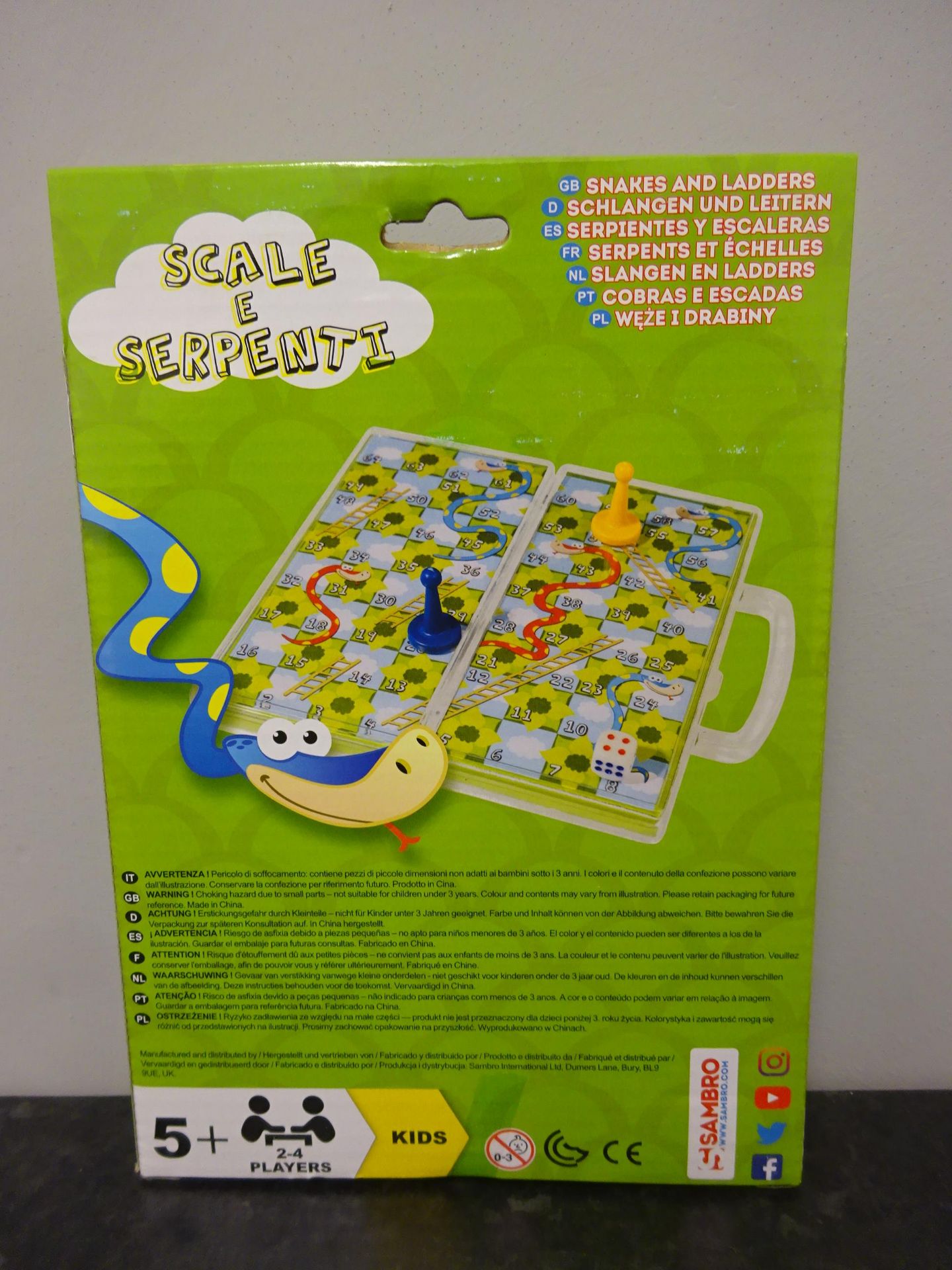 New Scale E Serpenti Travel Boardgame (snakes & Ladders) - Image 2 of 2