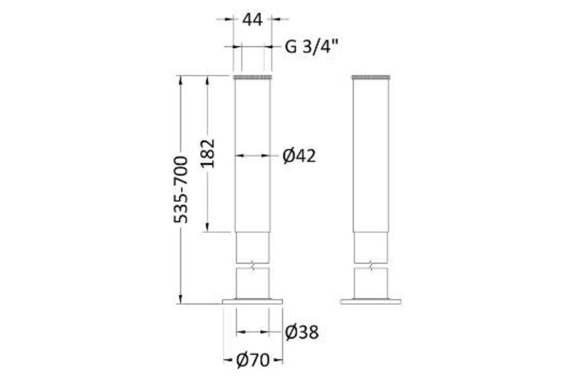 Wayfair Bath Legs with Adjustable Shrouds - RRP £81.00 - Image 2 of 2