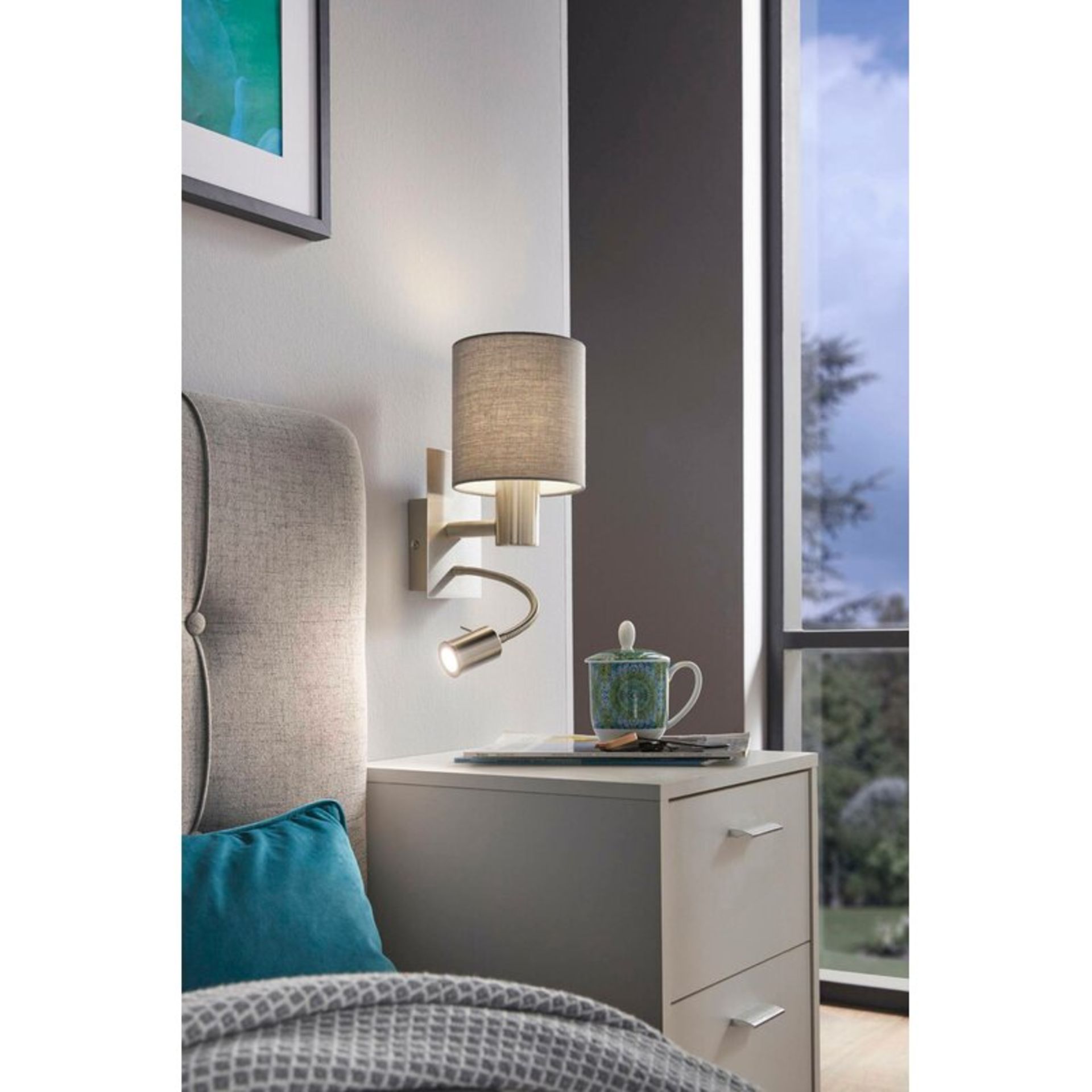 Patience 2 - Light Satin Níckel Armed Sconce - RRP £61.99 - Image 2 of 2