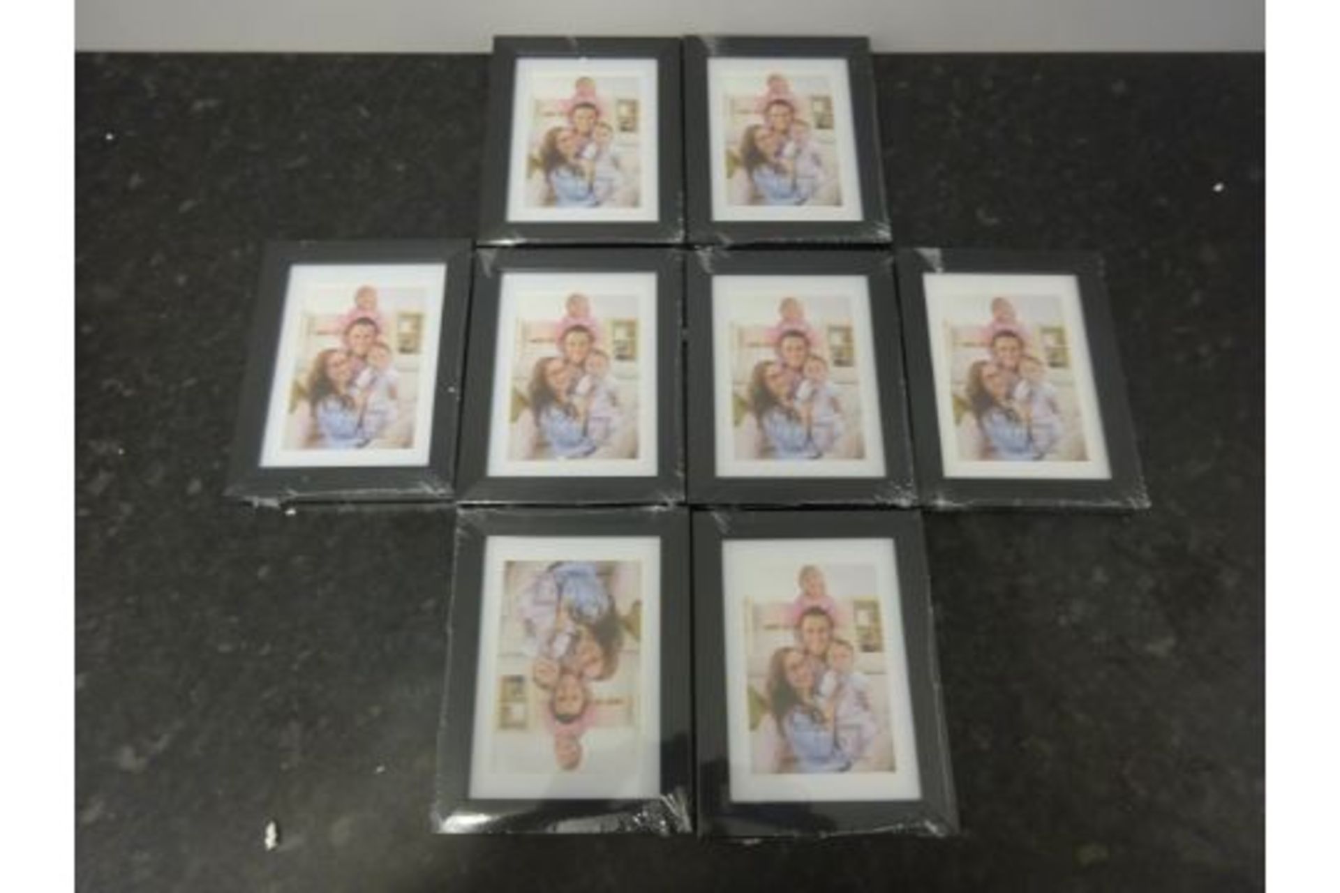 x8 New Black Picture Frames (8.9cm x 12.7cm)