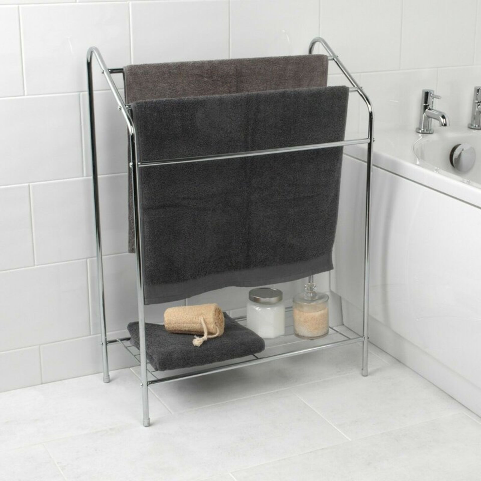 3 Tier Free Standing Towel Rack - RRP £29.99