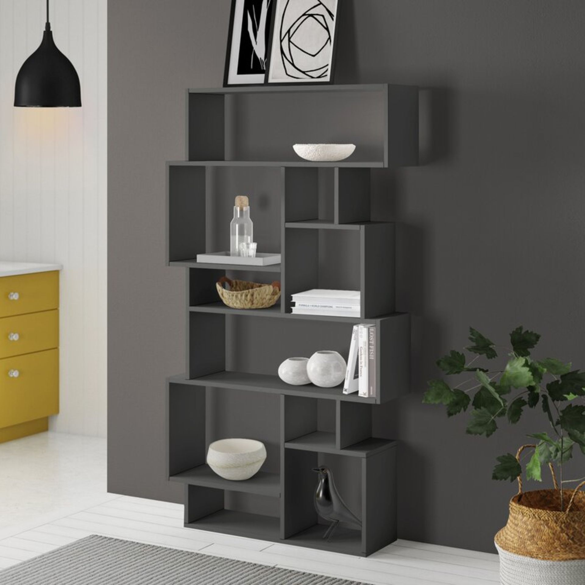 Sandra 168.5Cm H x 96Cm W Standard Bookcase - RRP £149.99