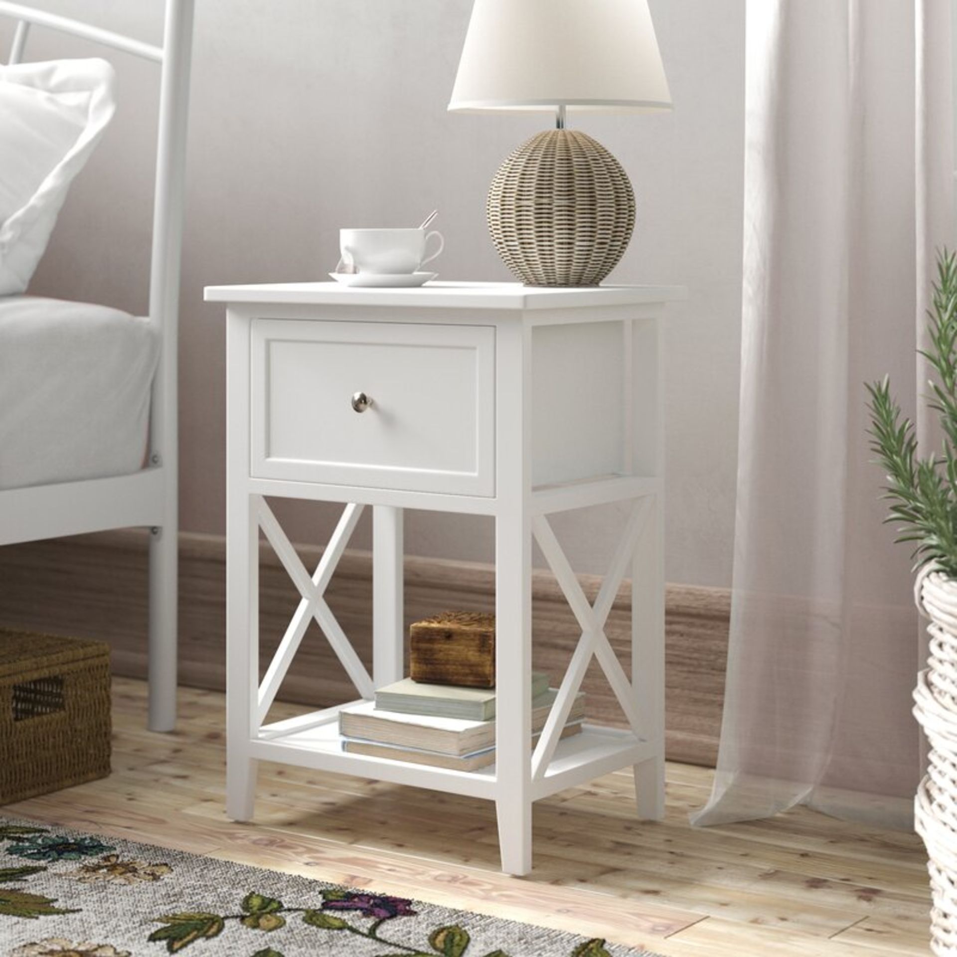 Stanhope 1 Drawer Bedside Table - RRP £49.99