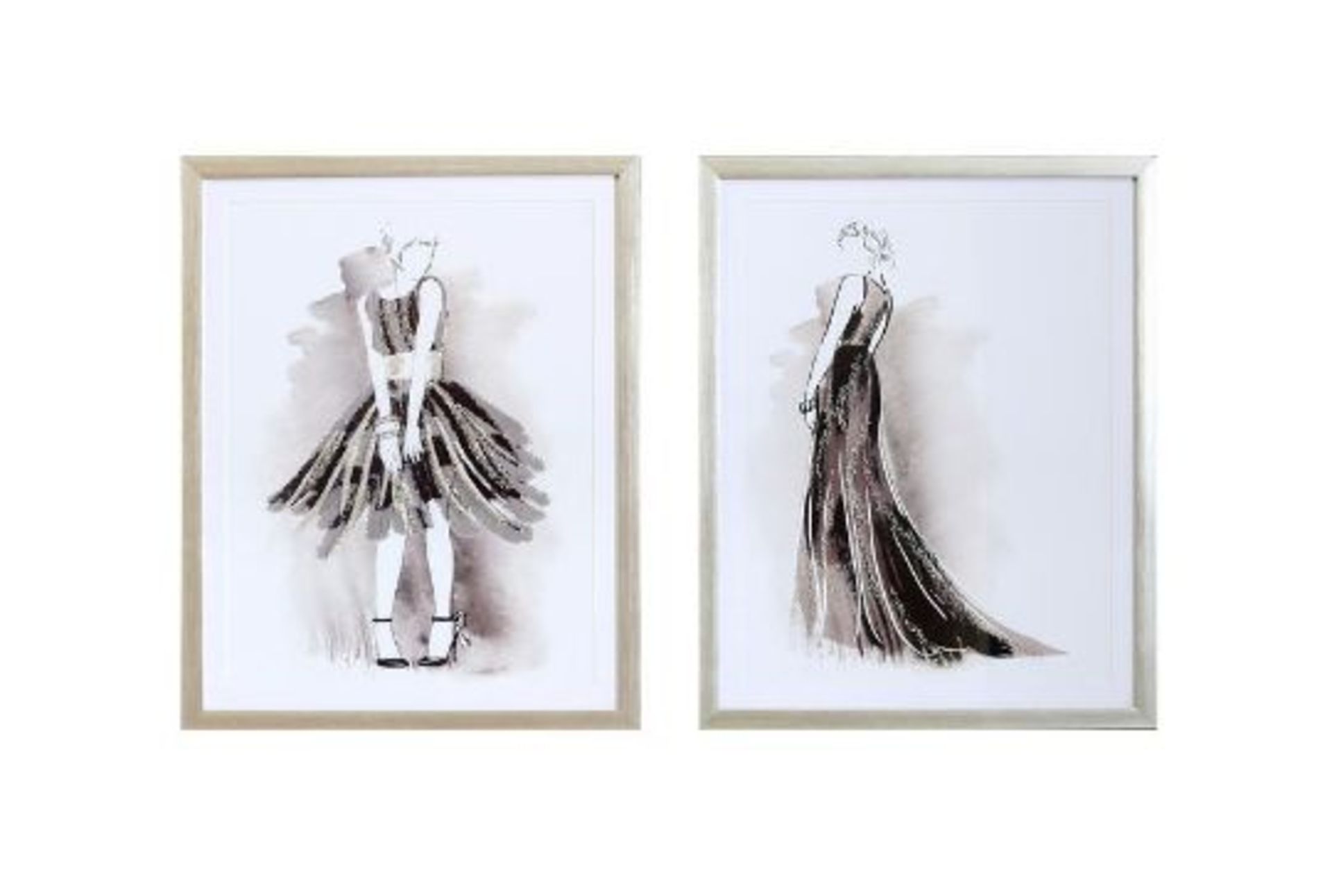 Arthouse Figurative Framed Prints Set of Two - RRP £49.99