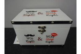 Mr Right & Mrs Always Right Storage Box