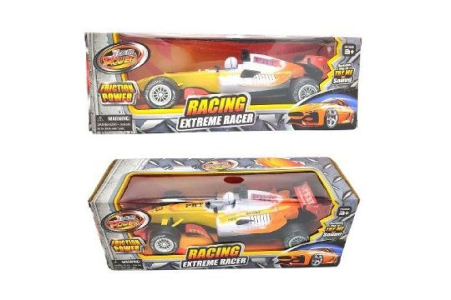New Yellow Friction Power Racing Car - RRP £14.99.