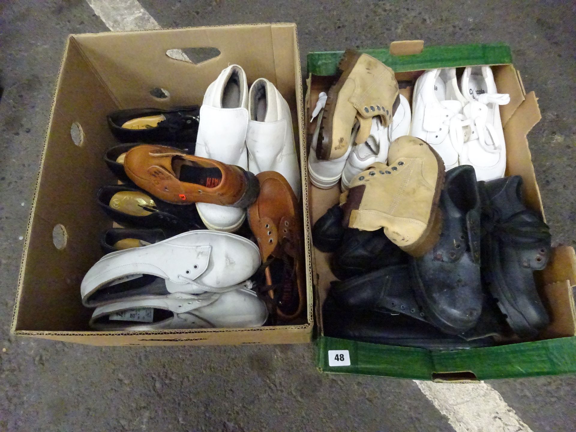 X2 BOXES OF WORKSHOES & WORK BOOTS (VARIETY OF DESIGNS & SIZES)